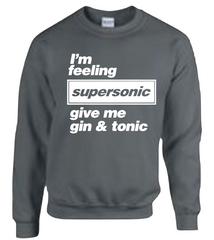 Supersonic Gin & Tonic - Oasis JUMPER - SWEATSHIRT Top Liam Noel Gallagher Gift