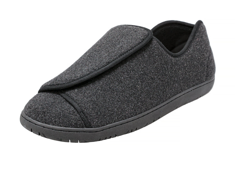 Black Boot Slipper | Wool Blend - Foamtreads