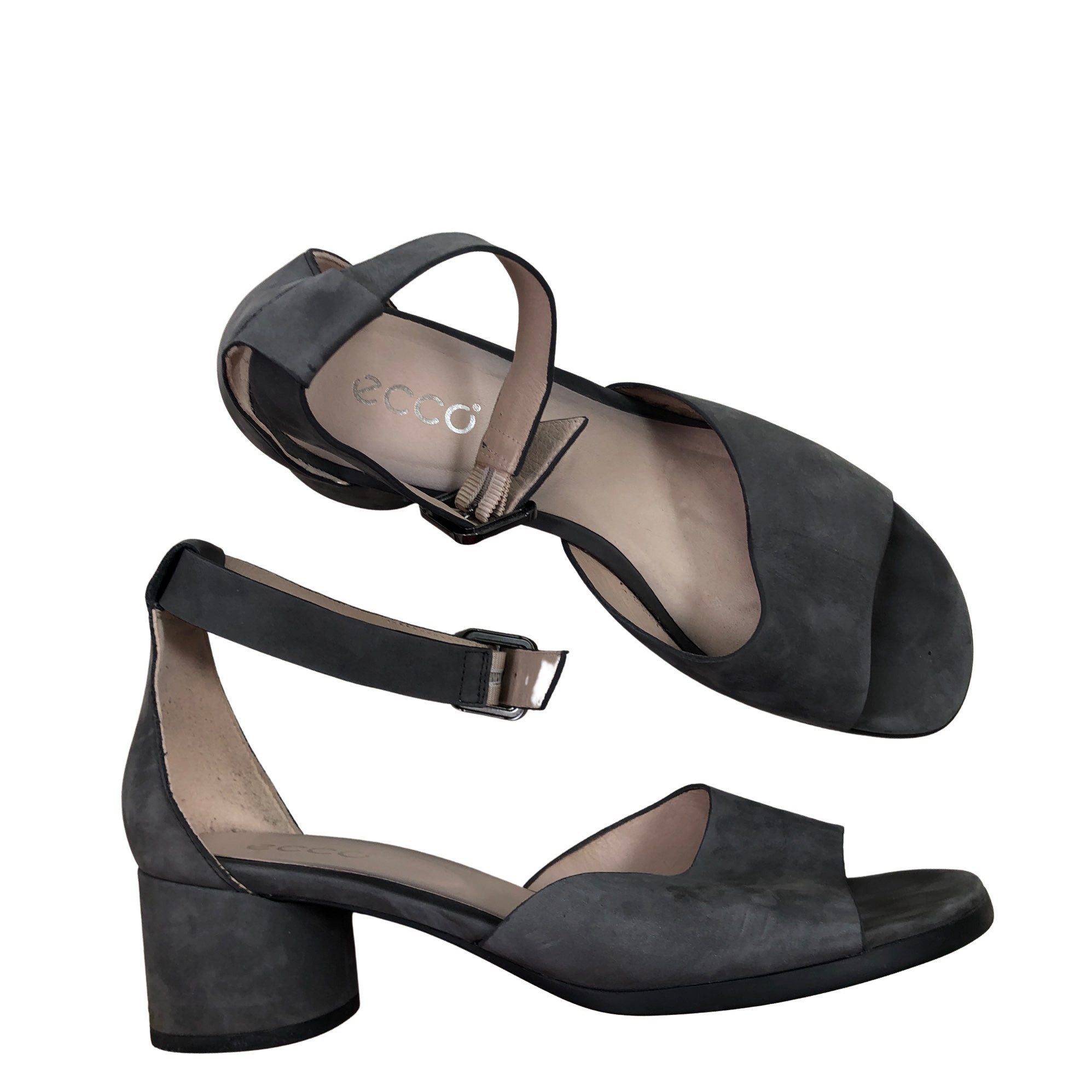 ecco pewter sandals