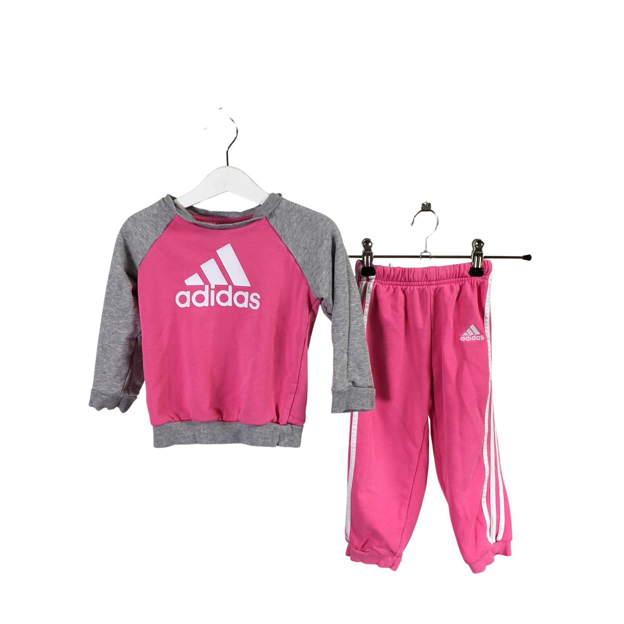 Unisex Adidas Sweatshirt pants set, size 86 - 92 (Pink) | Emmy