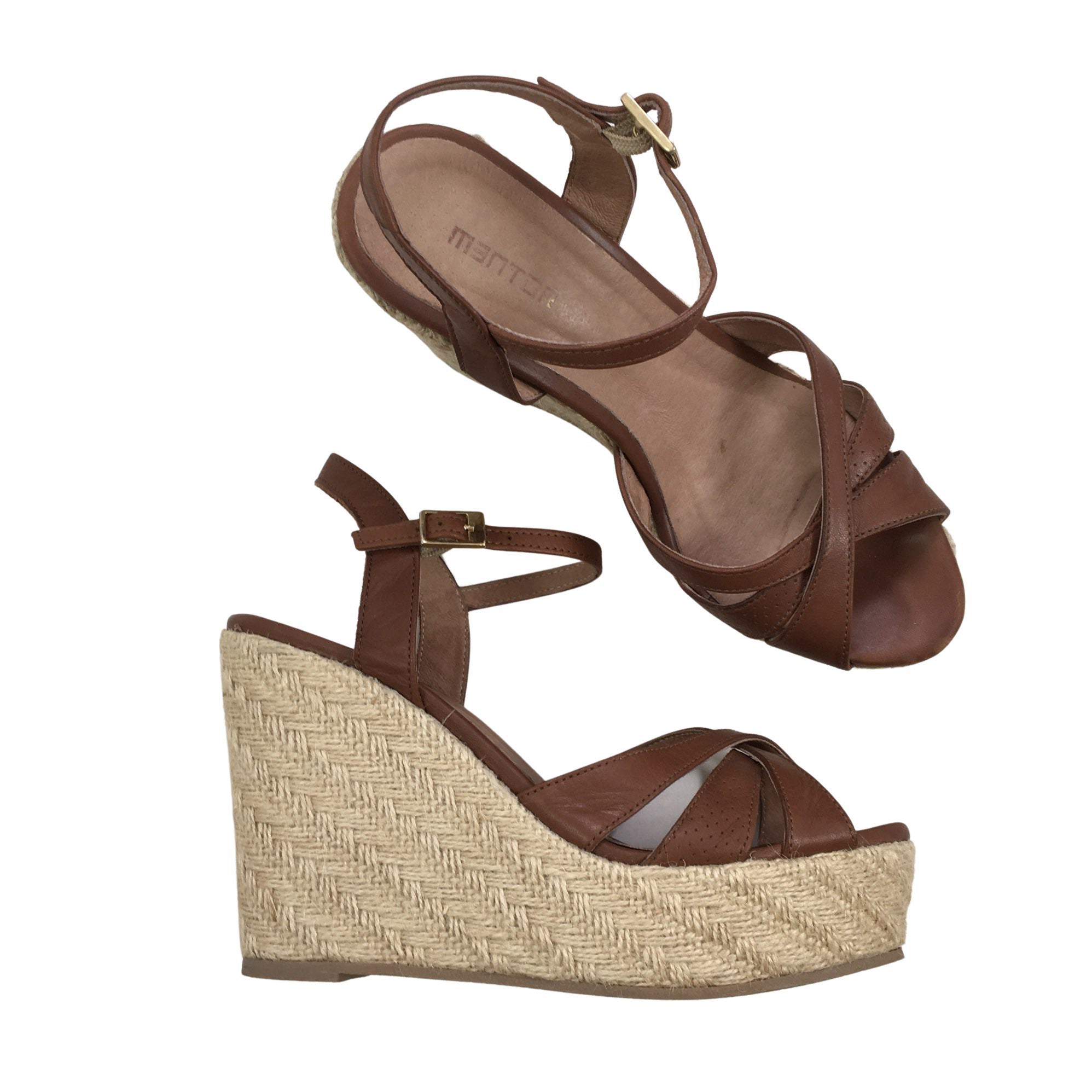 Women's Mentor Wedge sandals, size 37 (Brown) |