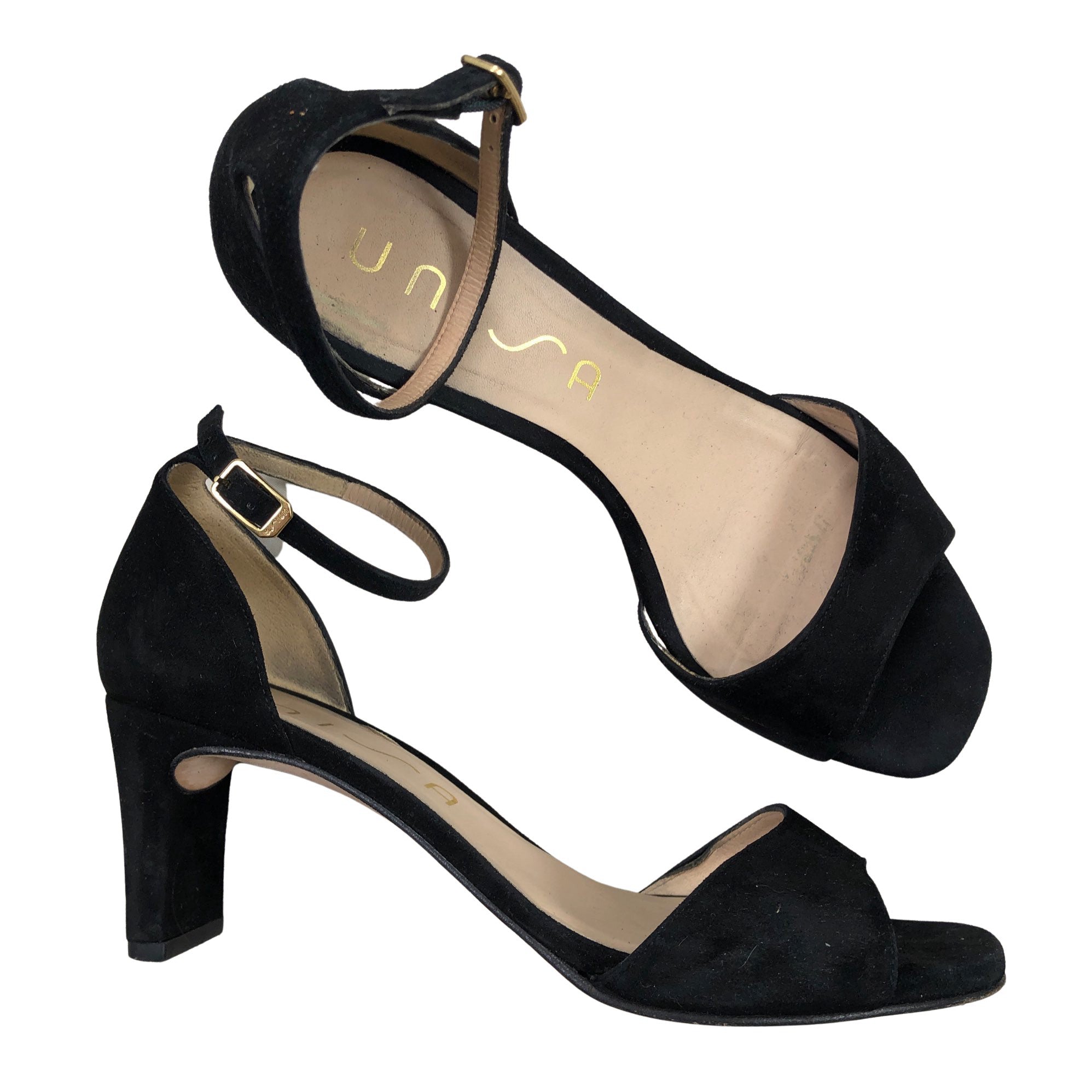 Women's Unisa Heeled sandals, size 39 (Black) Emmy