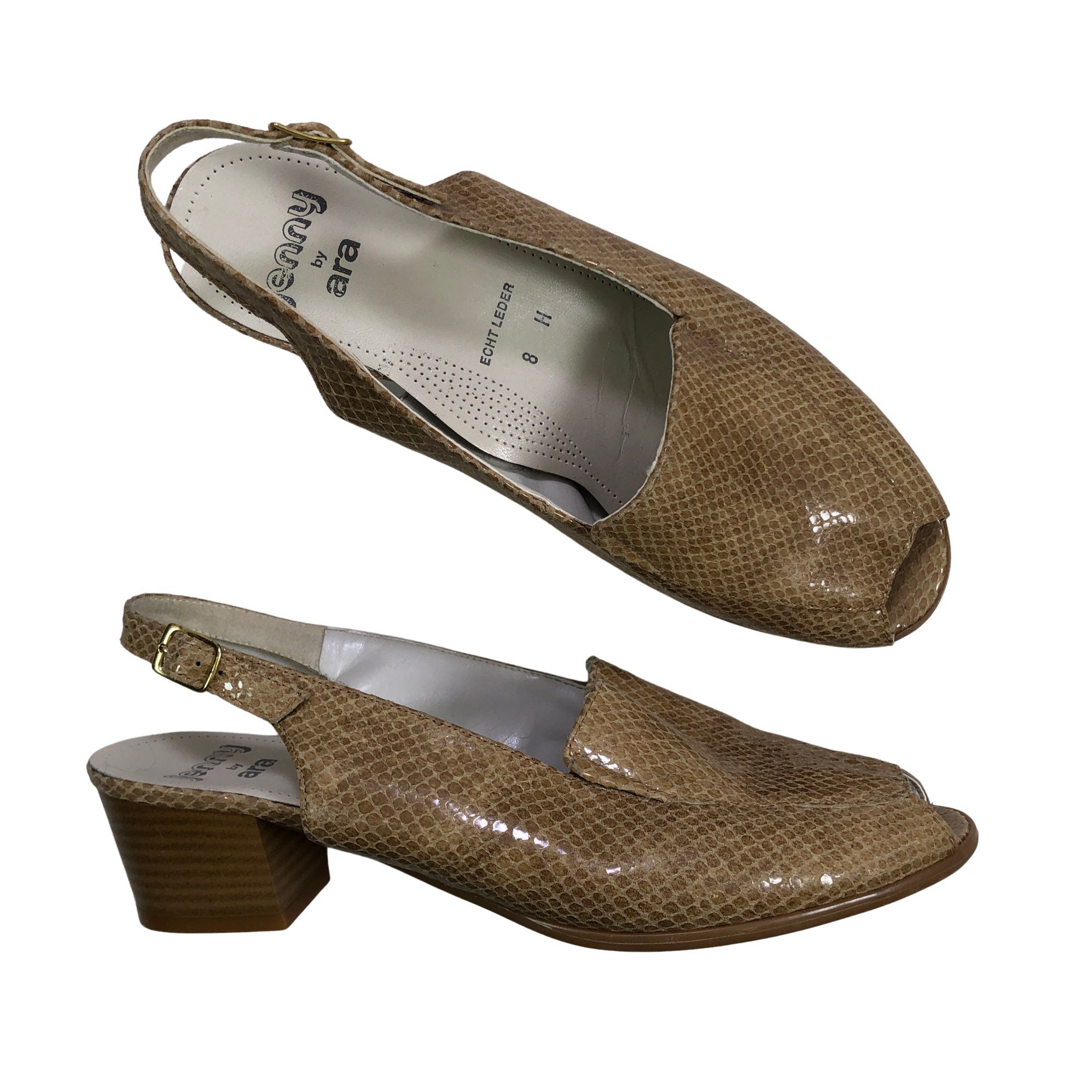 Jenny by Ara Heeled sandals, size (Brown) | Emmy