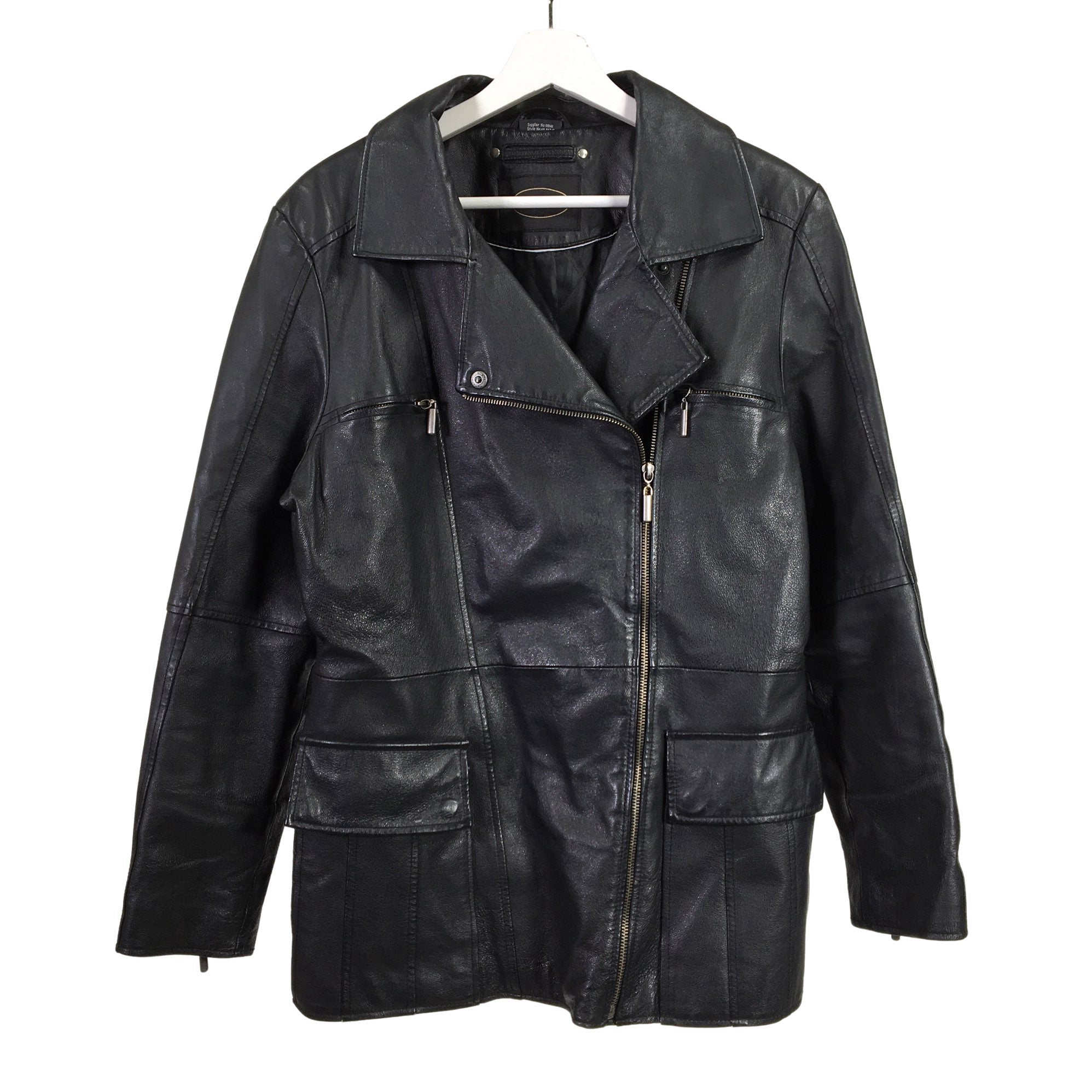 Women's JCC Collection Leather jacket, size 40 (Black) | Emmy