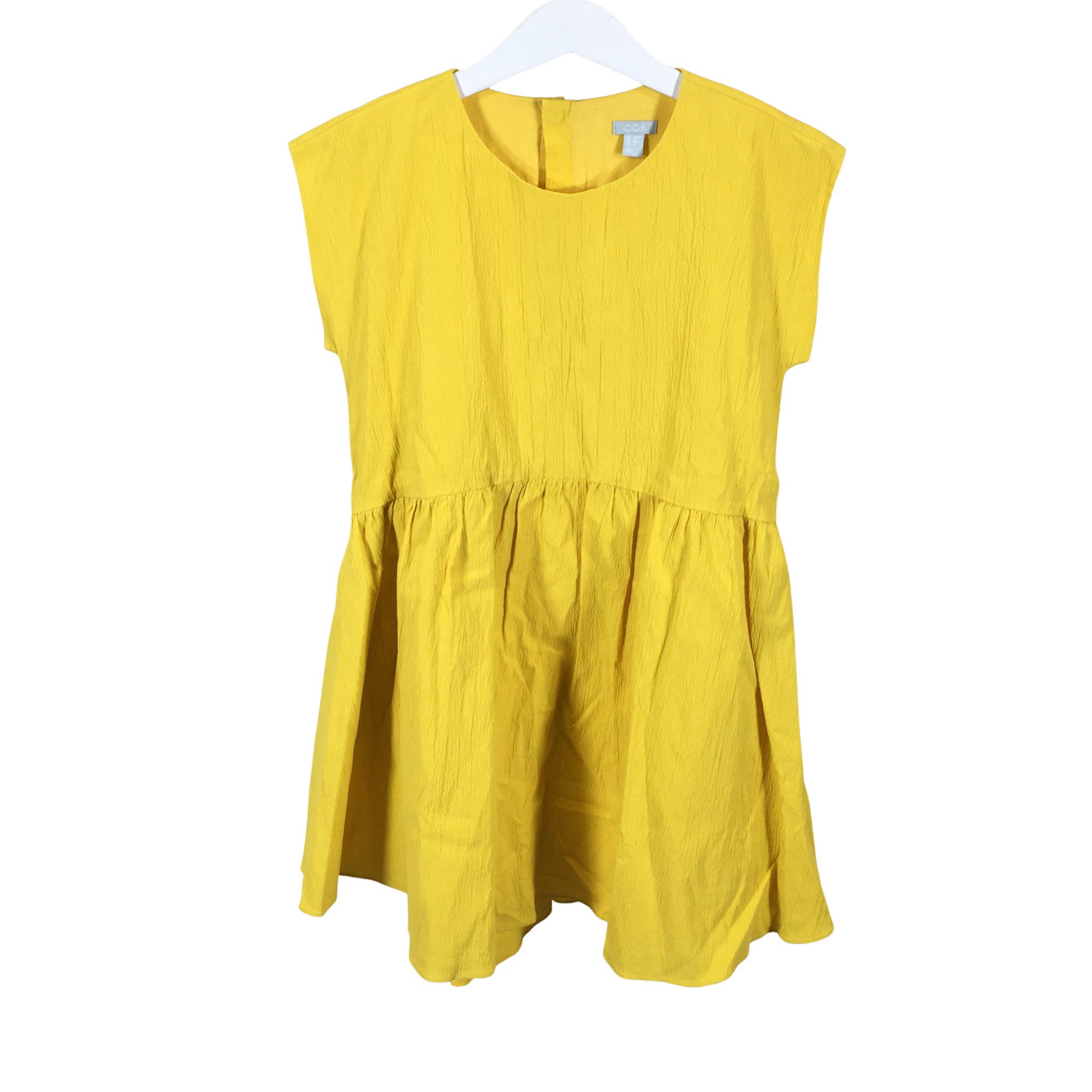 COS Linen dress in yellow