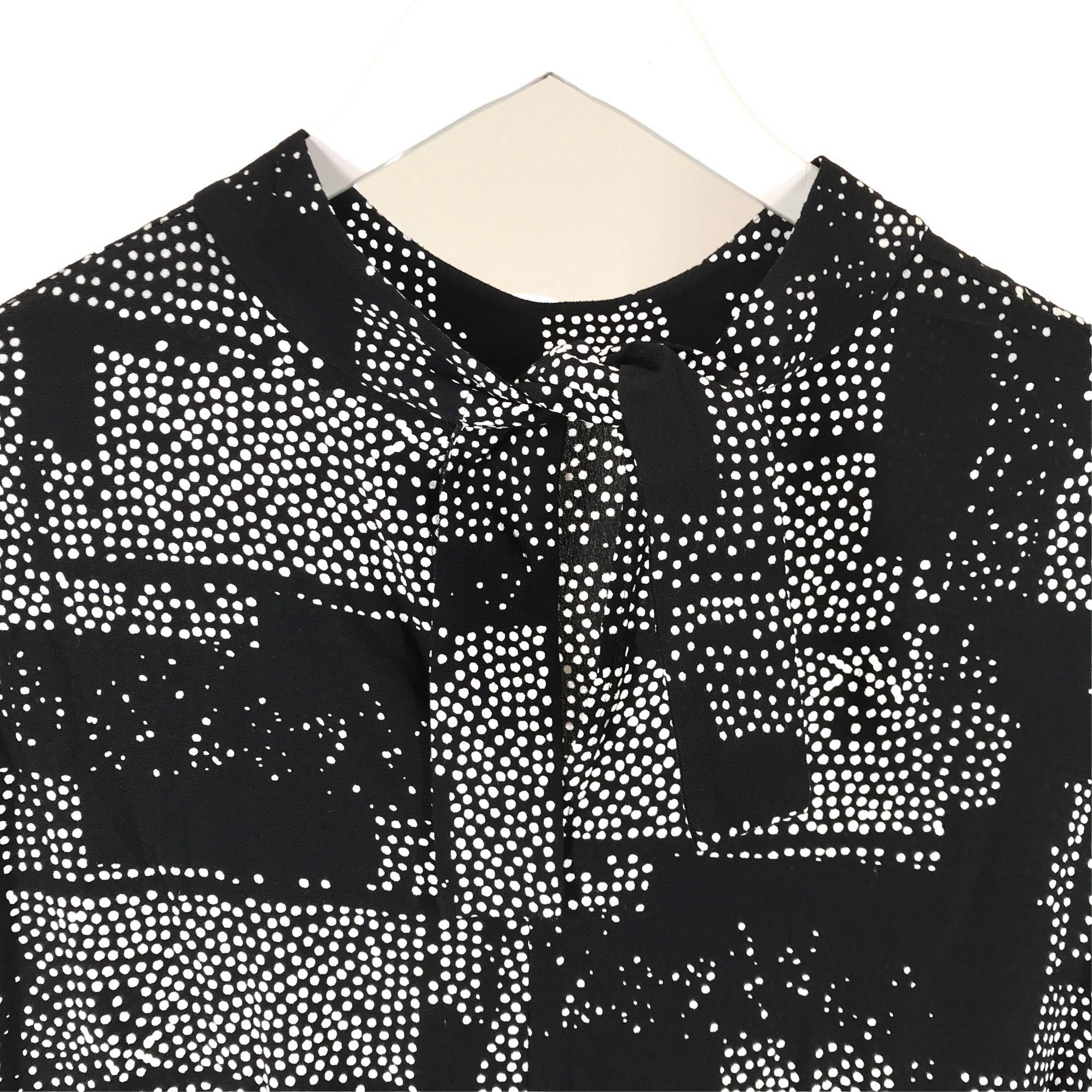 Women's Marimekko Schiffon dress, size 44 (Black) | Emmy