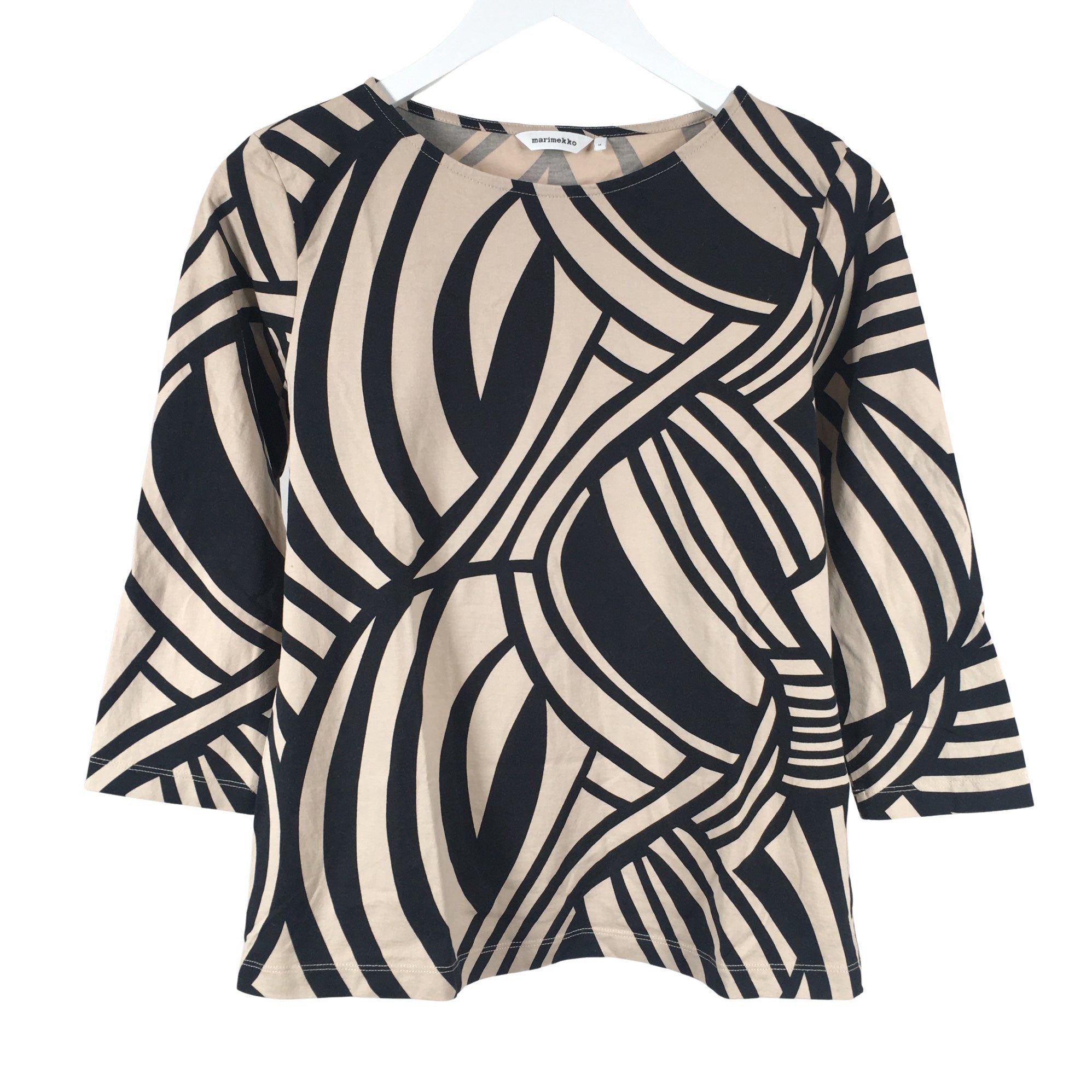 Women's Marimekko Tricot shirt, size 38 (Black) | Emmy