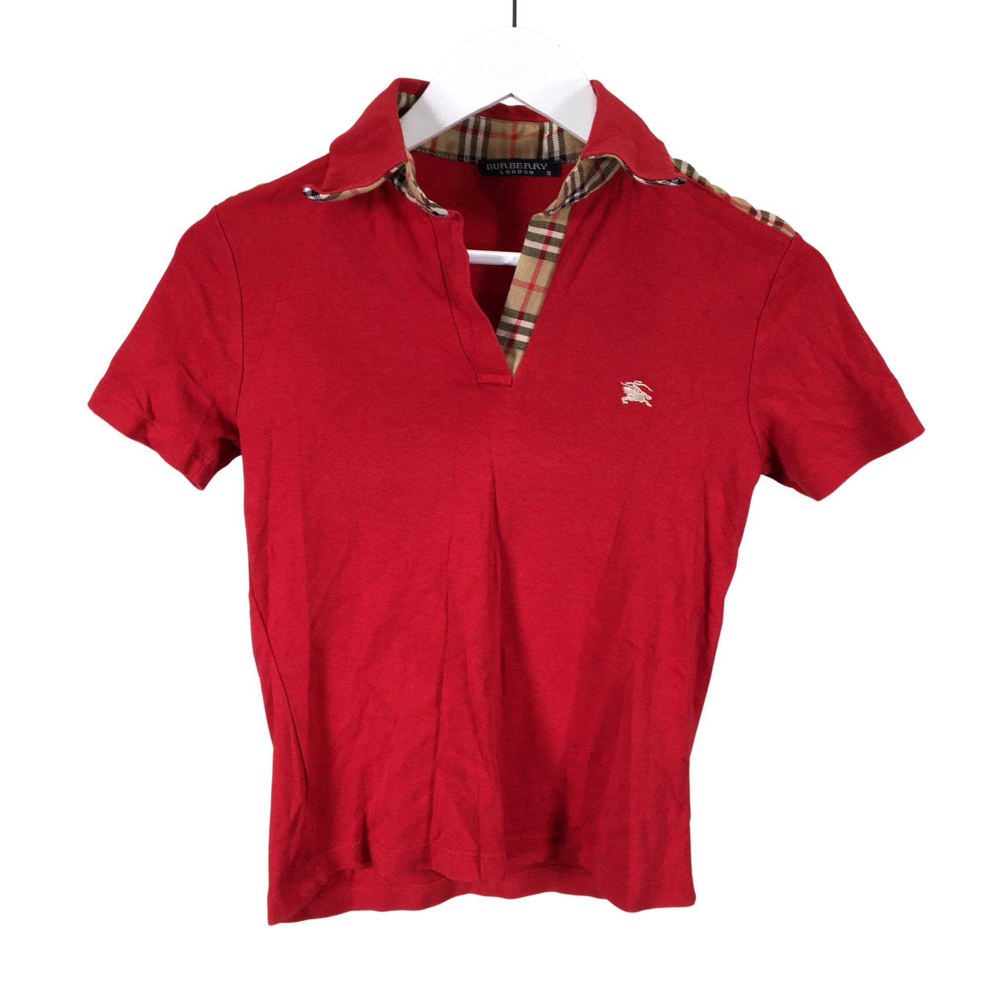 Women's Burberry T-shirt, size 36 (Red) | Emmy