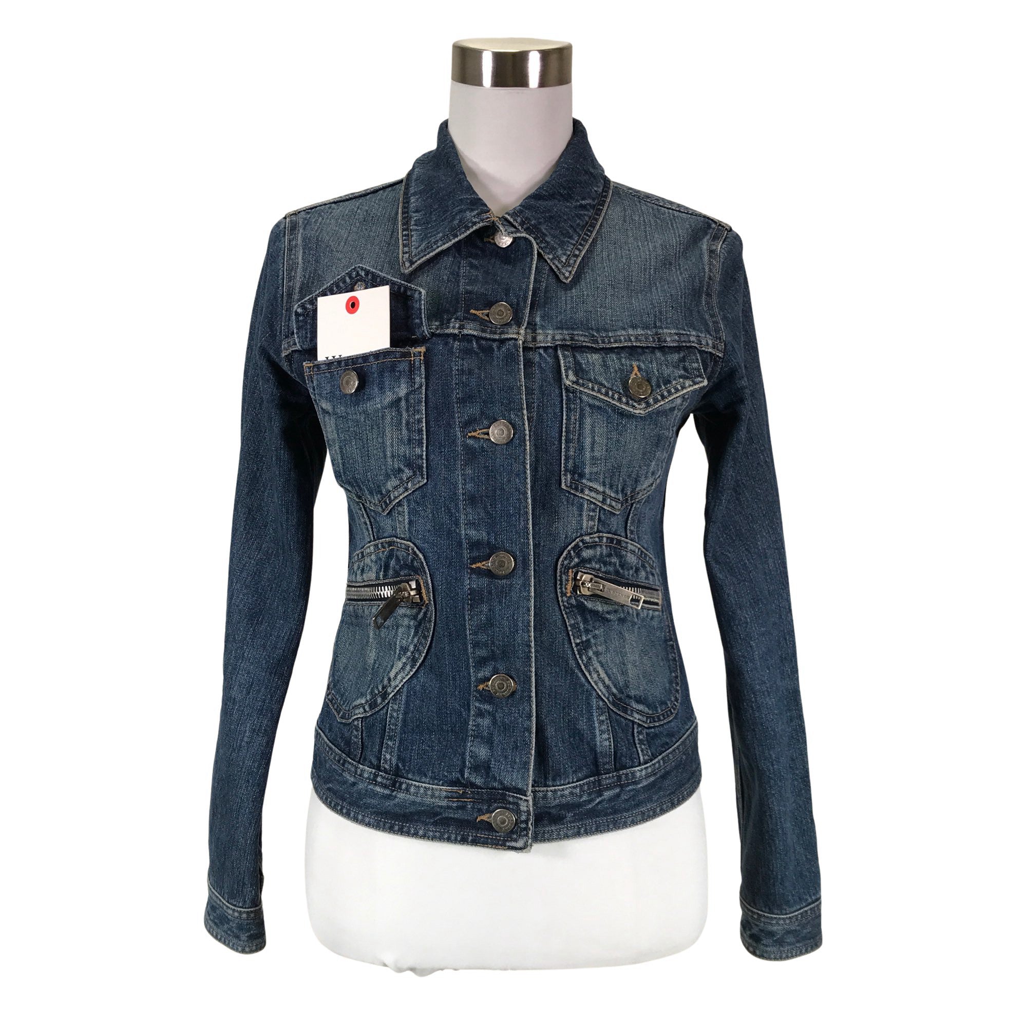 Women's Burberry Denim jacket, size 34 (Blue) | Emmy