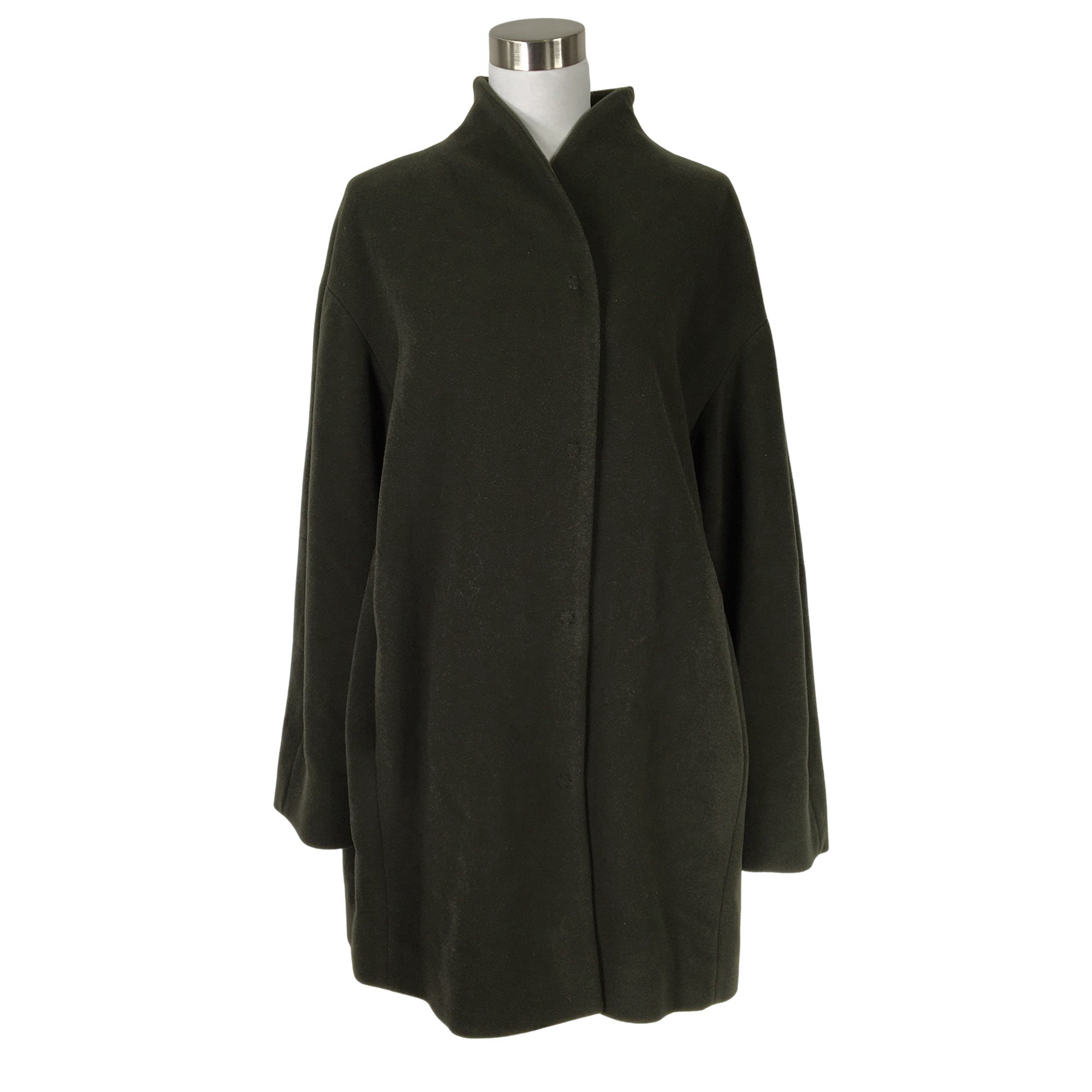 Women's Marimekko Wool coat, size 42 (Green) | Emmy