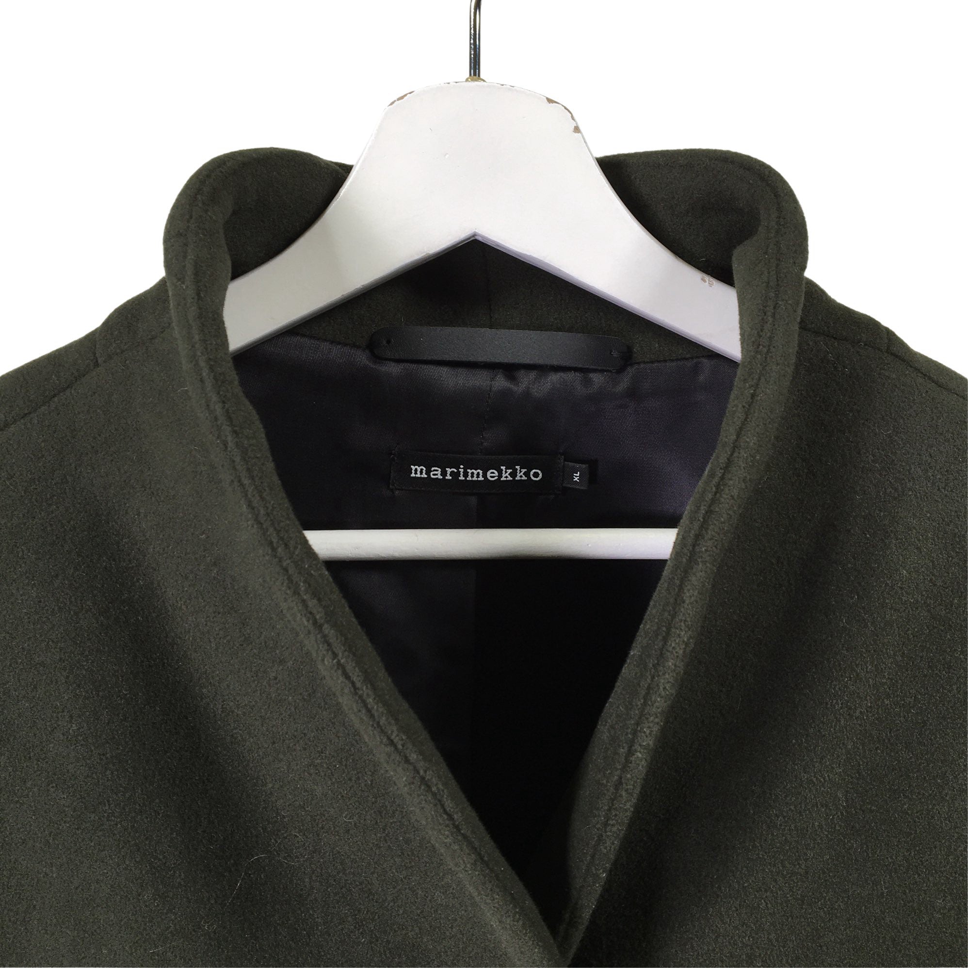 Women's Marimekko Wool coat, size 42 (Green) | Emmy