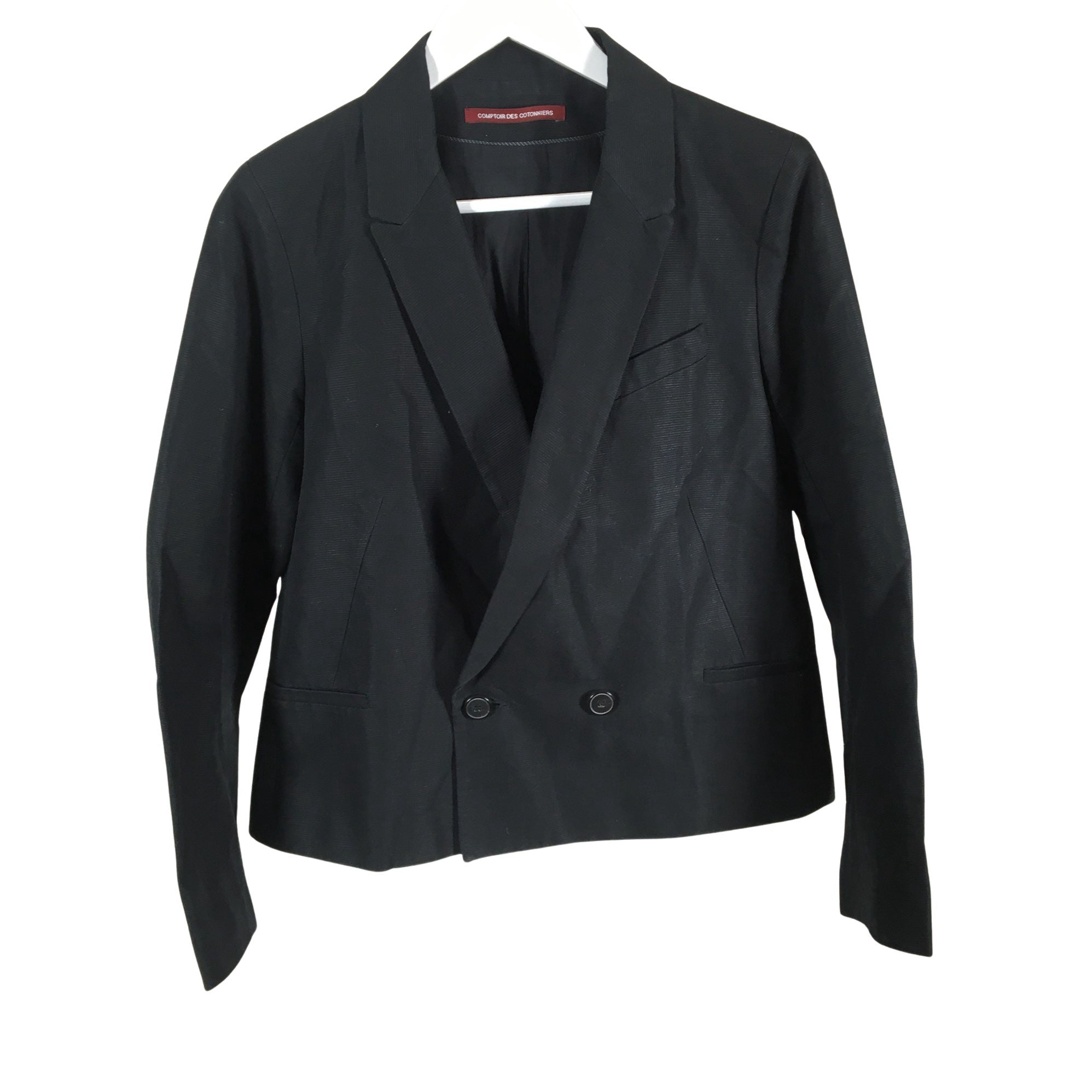 Women's Comptoir des cotonniers Jacket, size 40 (Black) | Emmy