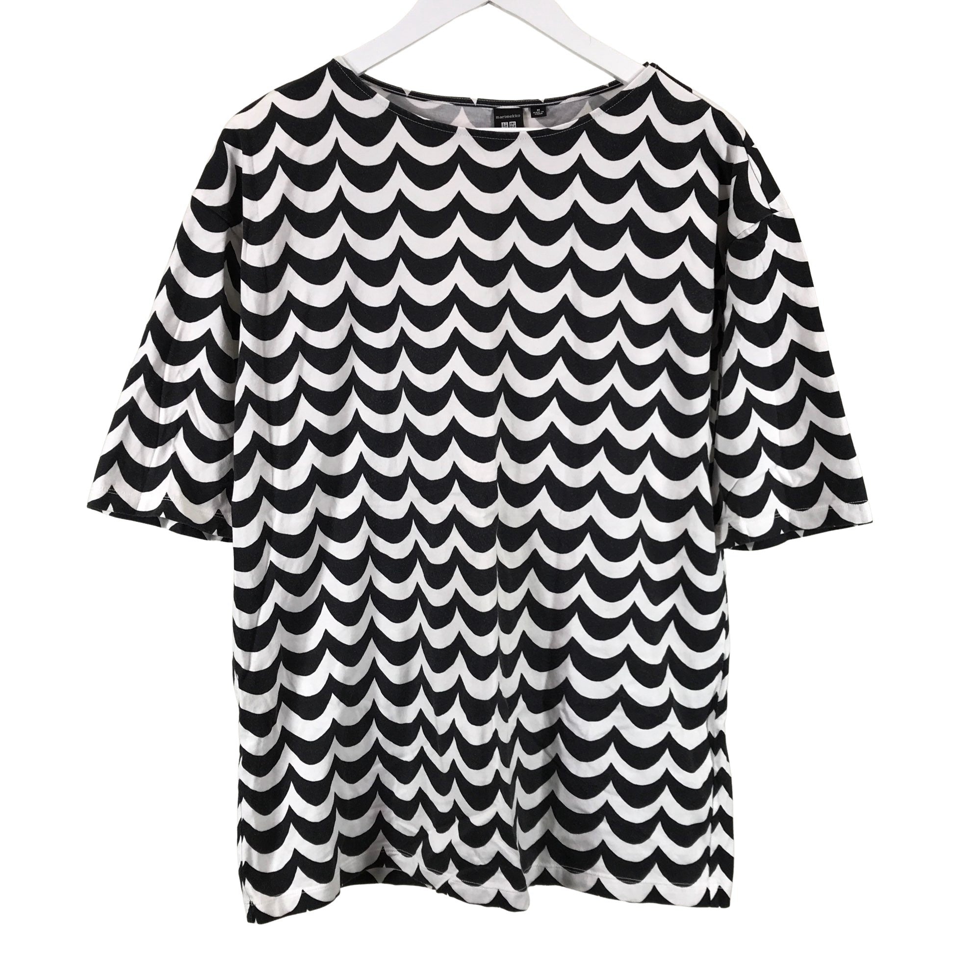 Women's Marimekko Sweatshirt tunic, size 38 (Black) | Emmy