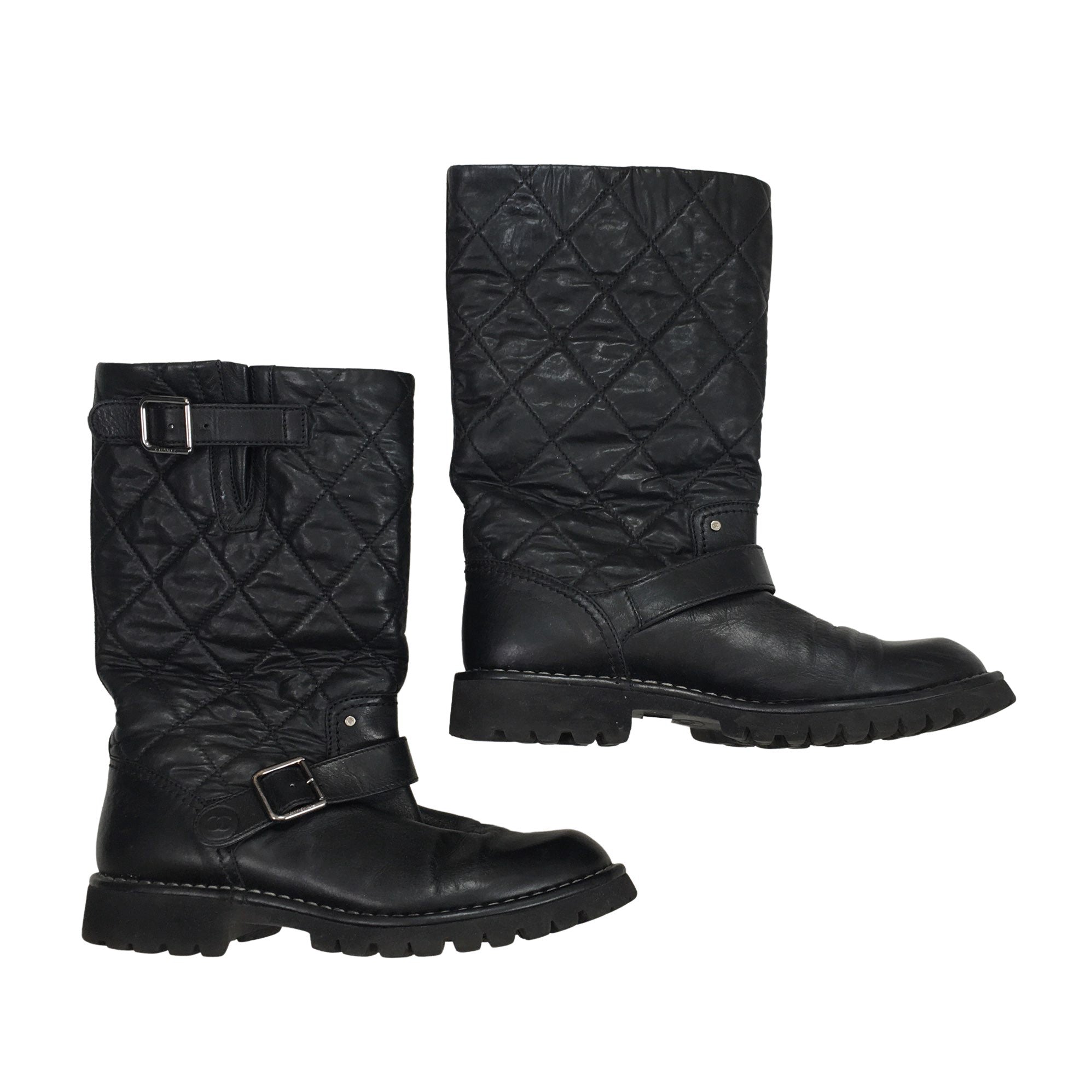Women's Chanel Boots, size 38 (Black) | Emmy
