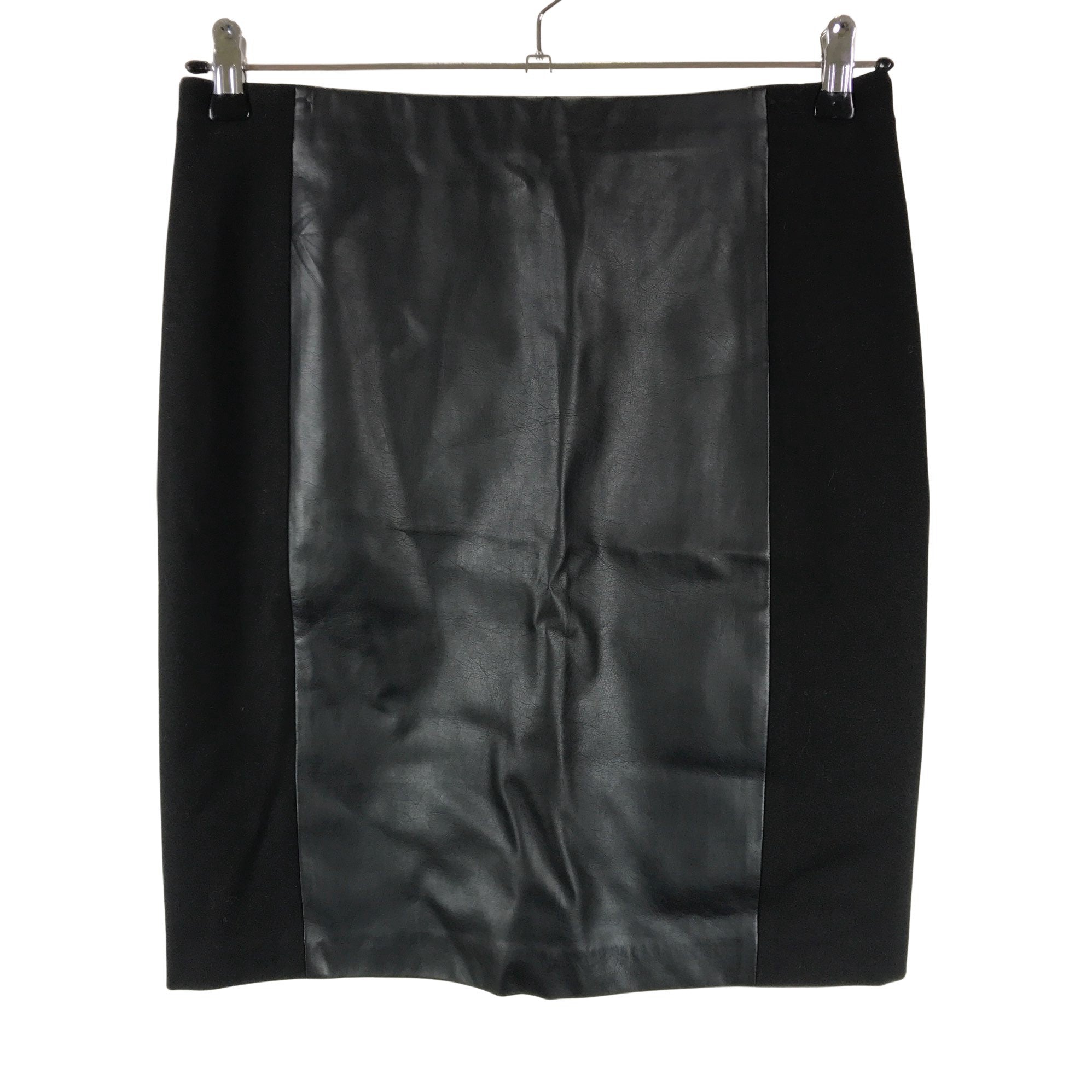 Women's Ralph Lauren Leather skirt, size 36 (Black) | Emmy