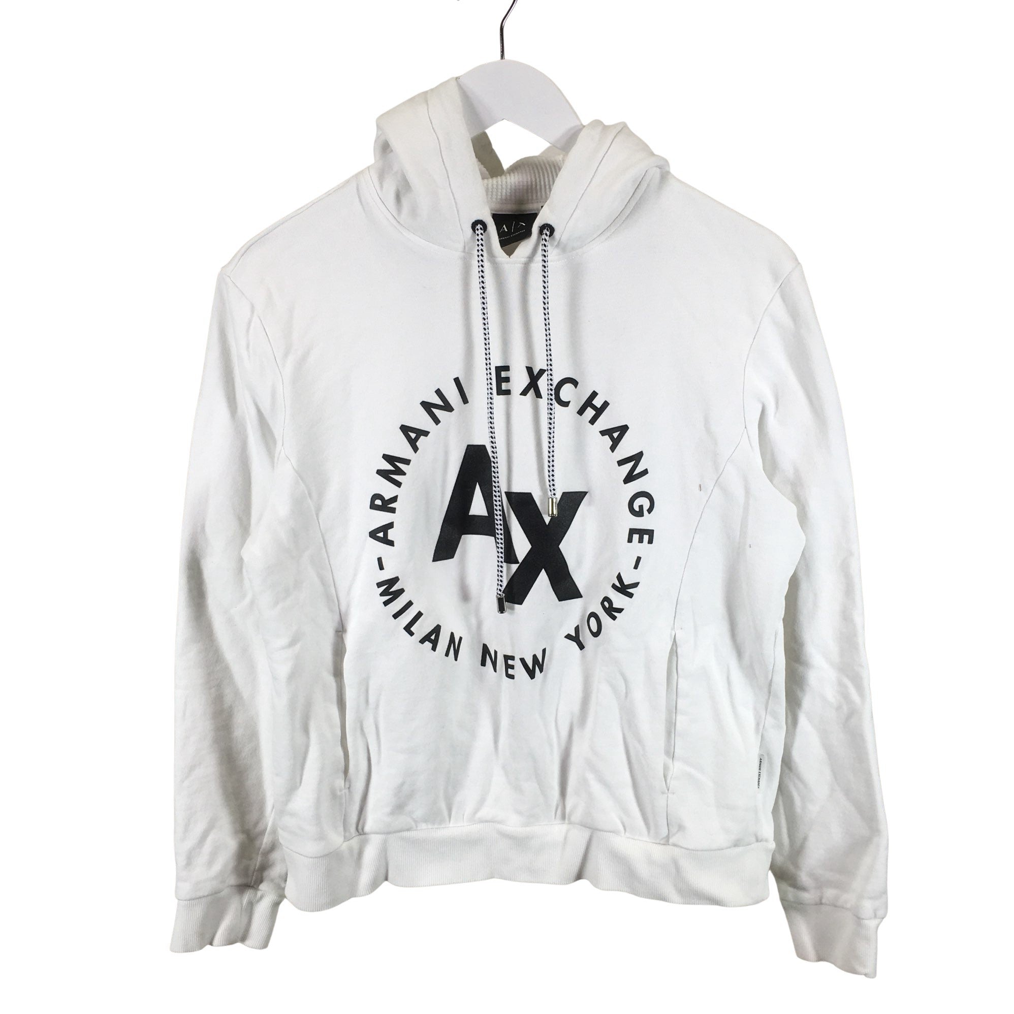 Women's Armani Exchange Hoodie, size 40 (White) | Emmy