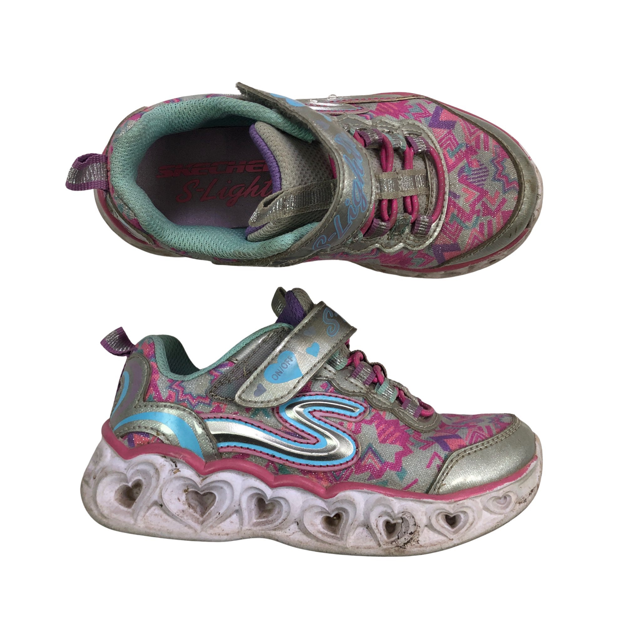 Plantkunde twee Mam Girls' Skechers Sneakers, size 27 (Grey) | Emmy