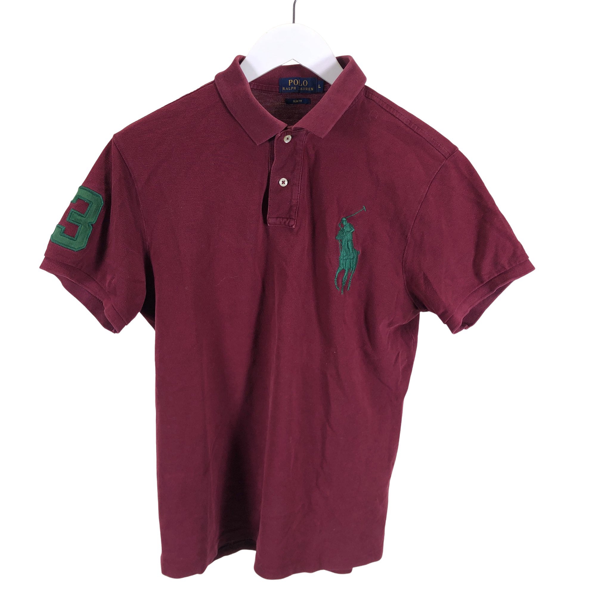 Men's Ralph Lauren Polo shirt, size L (Burgundy) | Emmy