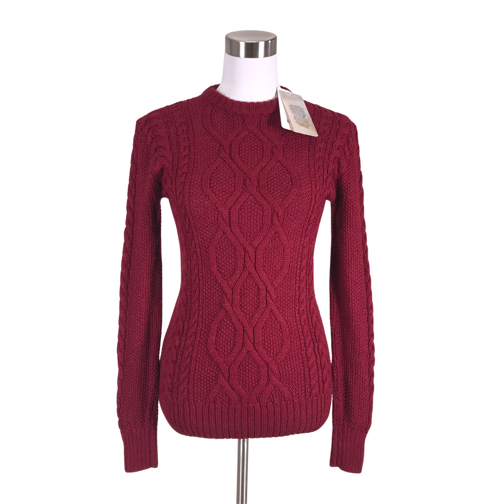 Women s Alpaka Sweater size 34 Burgundy Emmy