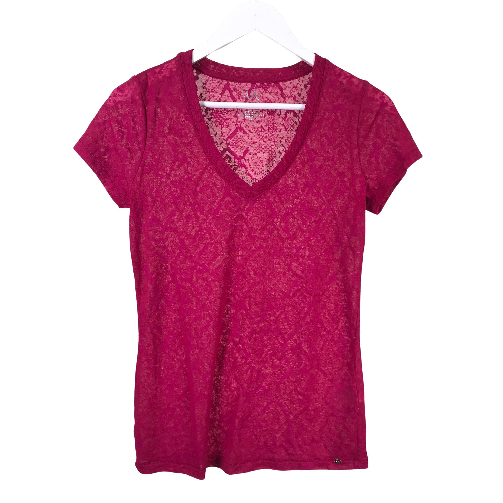 Women's Armani Exchange T-shirt, size 38 (Purple) | Emmy