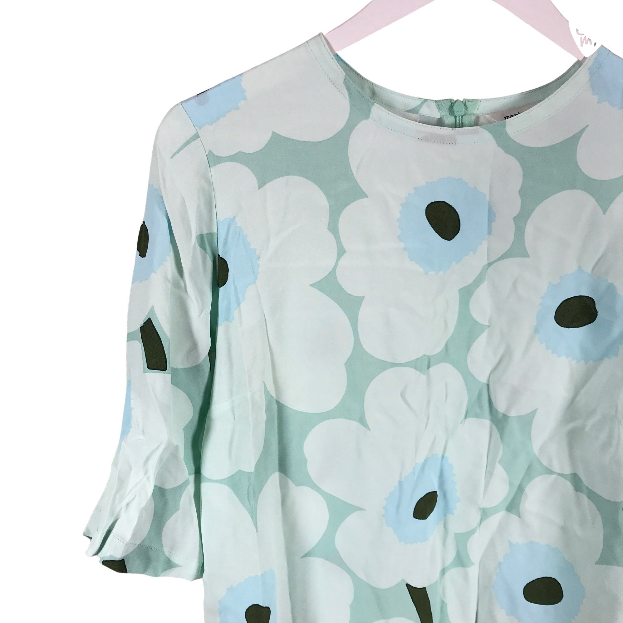 Women's Marimekko Blouse, size 40 (Green) | Emmy