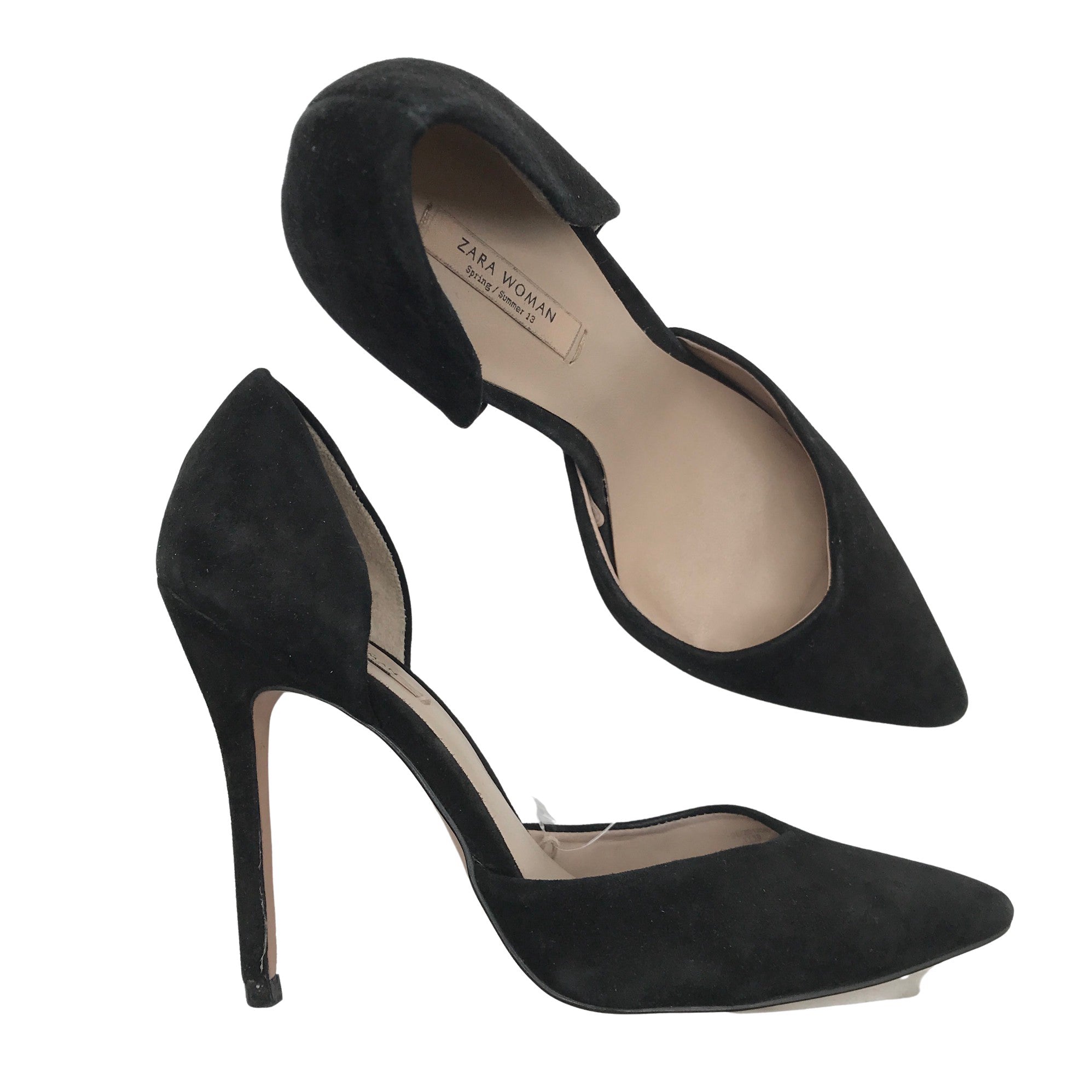 Zara Pointed Mid Heel Court Pumps | Red shoes heels, Heels, Wedding shoes  mid heel