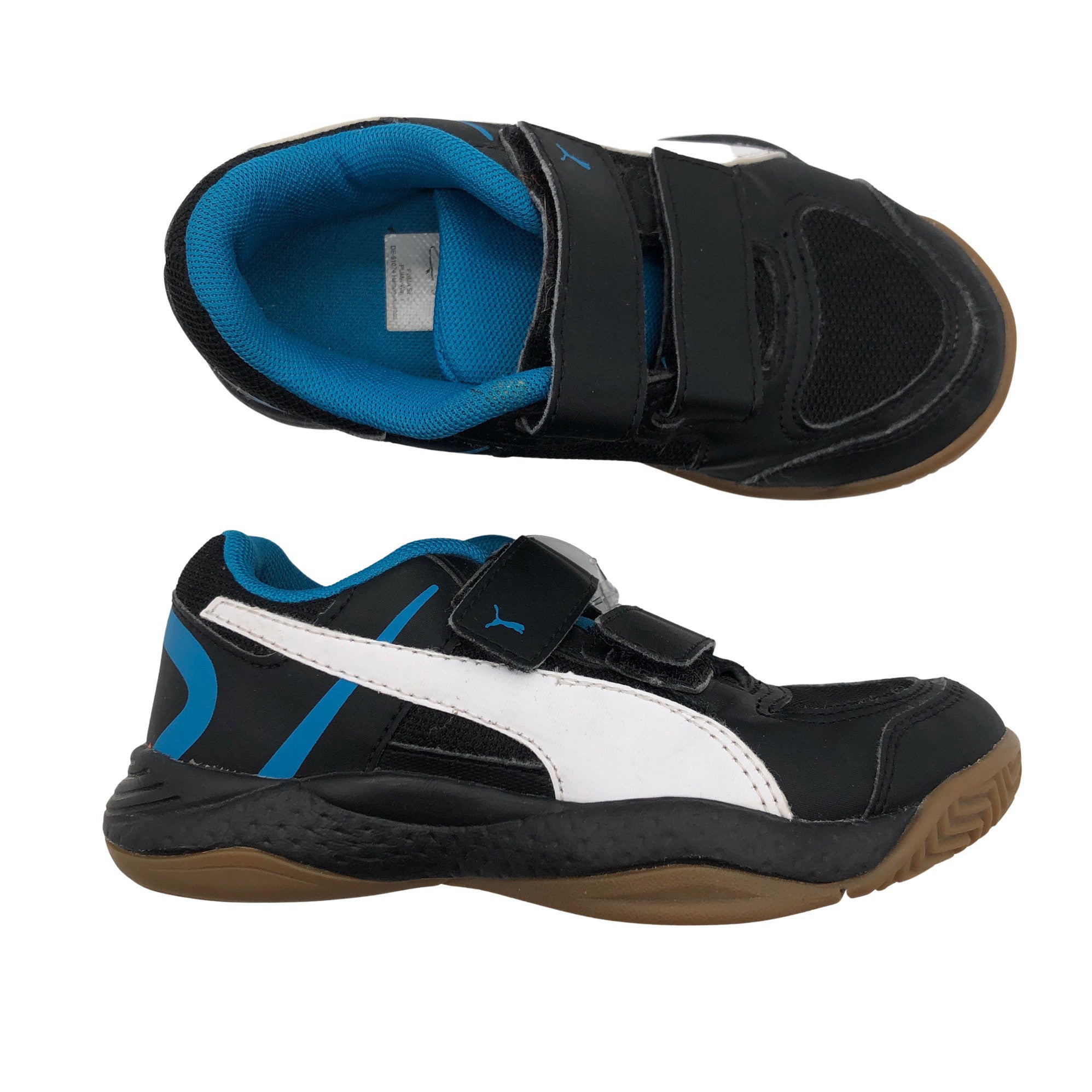 Unisex Puma Indoor sports shoes, size 28 (Black) | Emmy