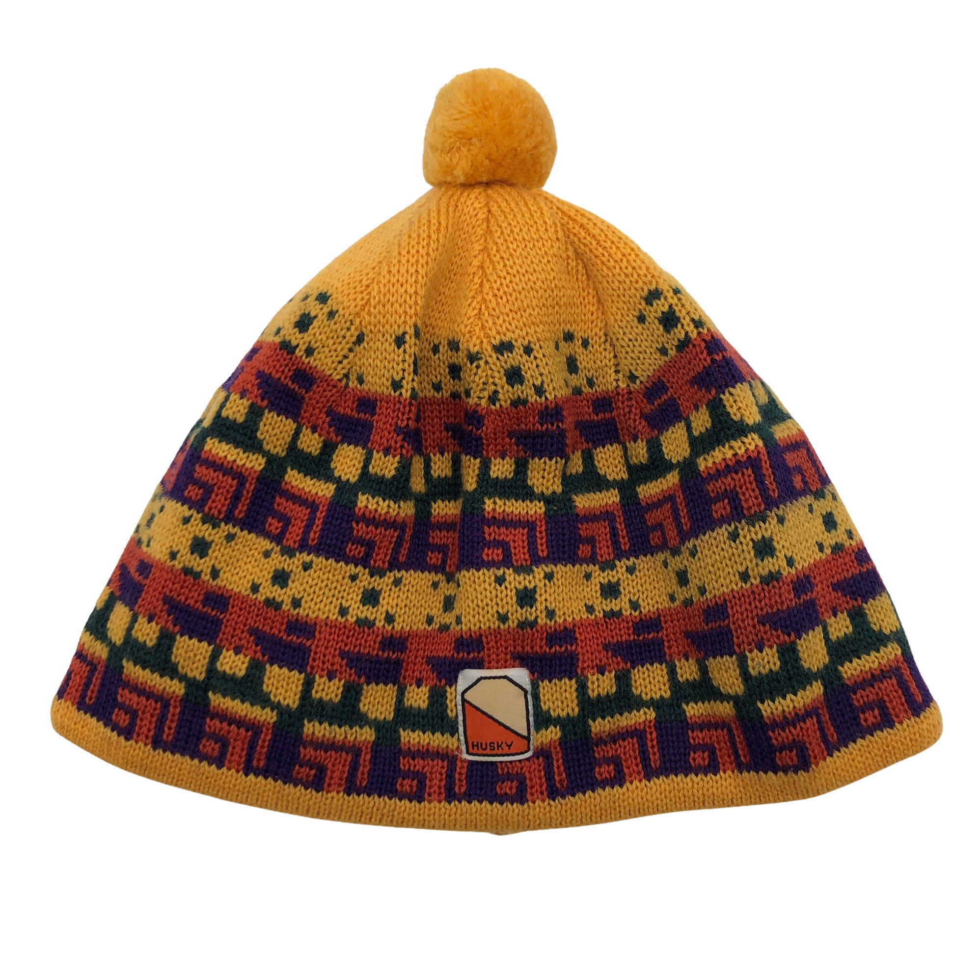 Unisex Husky Winter beanie, size 52 - 54 cm (Orange) | Emmy