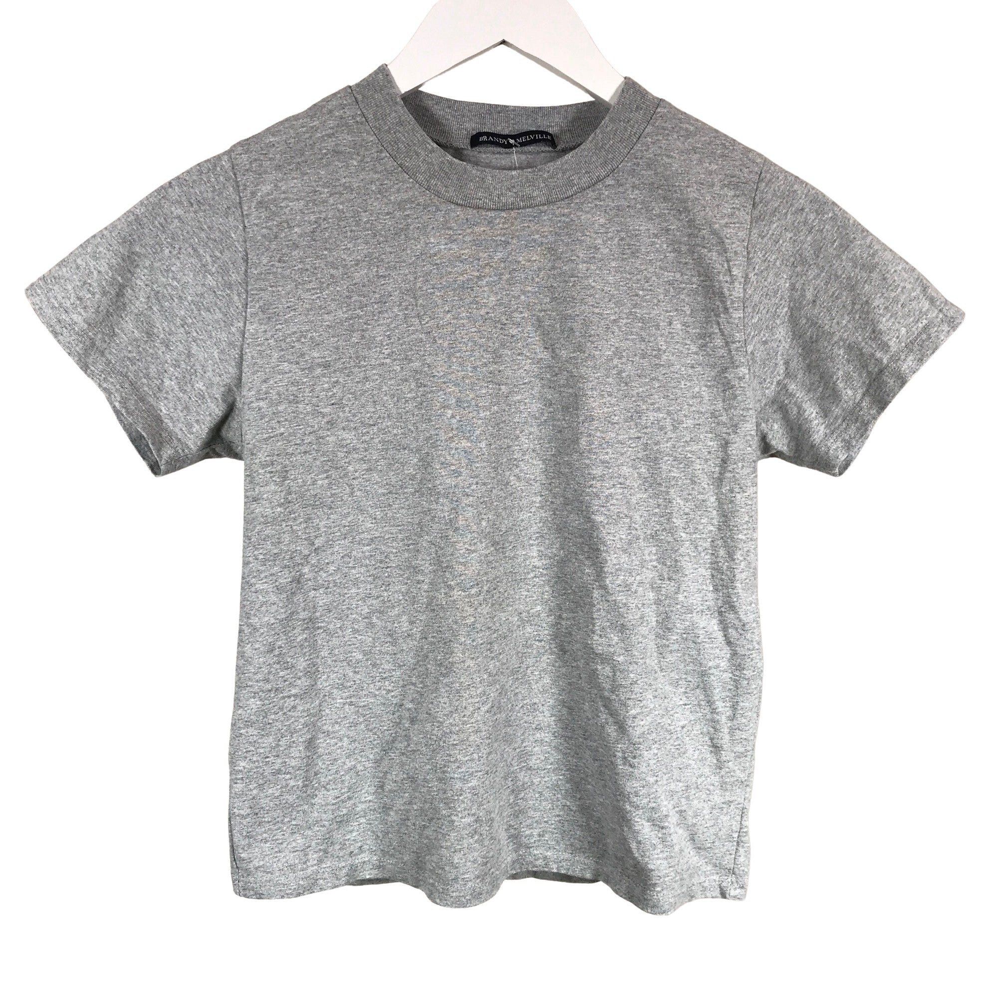 T-shirt Brandy Melville Grey size 42 IT in Cotton - 31578257
