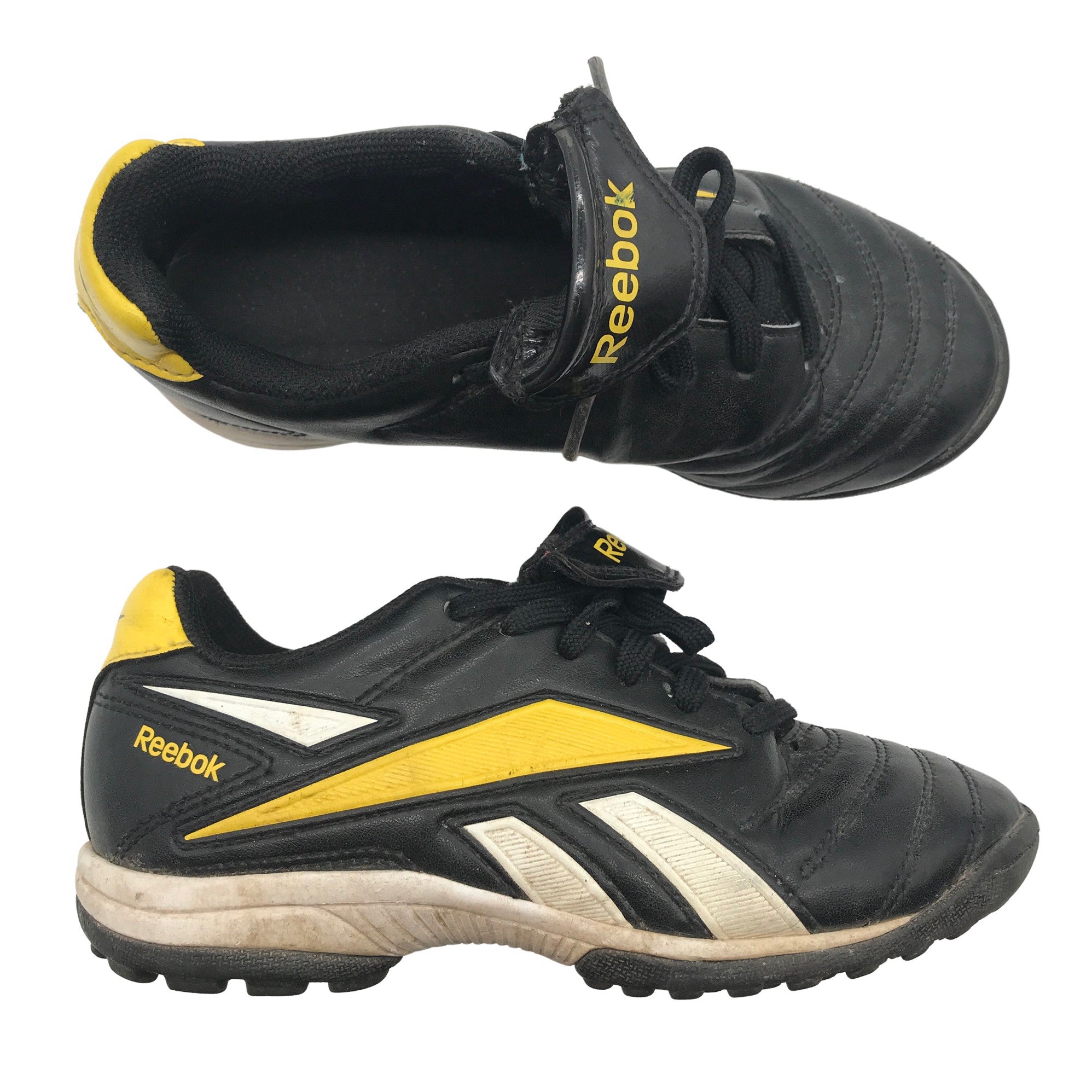 Unisex Reebok Football boots, size 31 (Black) |