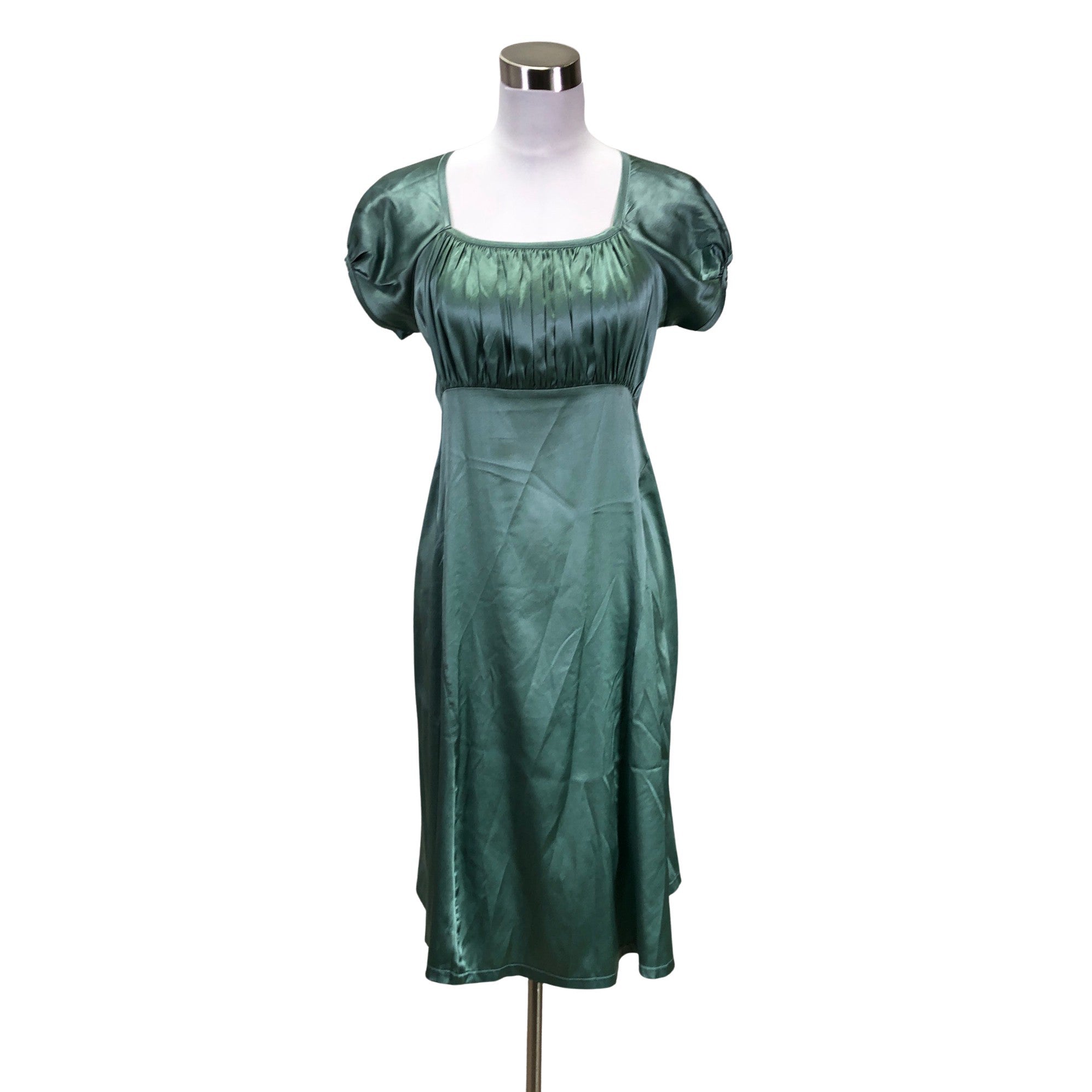 Women's Tone Barker Silk Schiffon dress, size (Green) Emmy