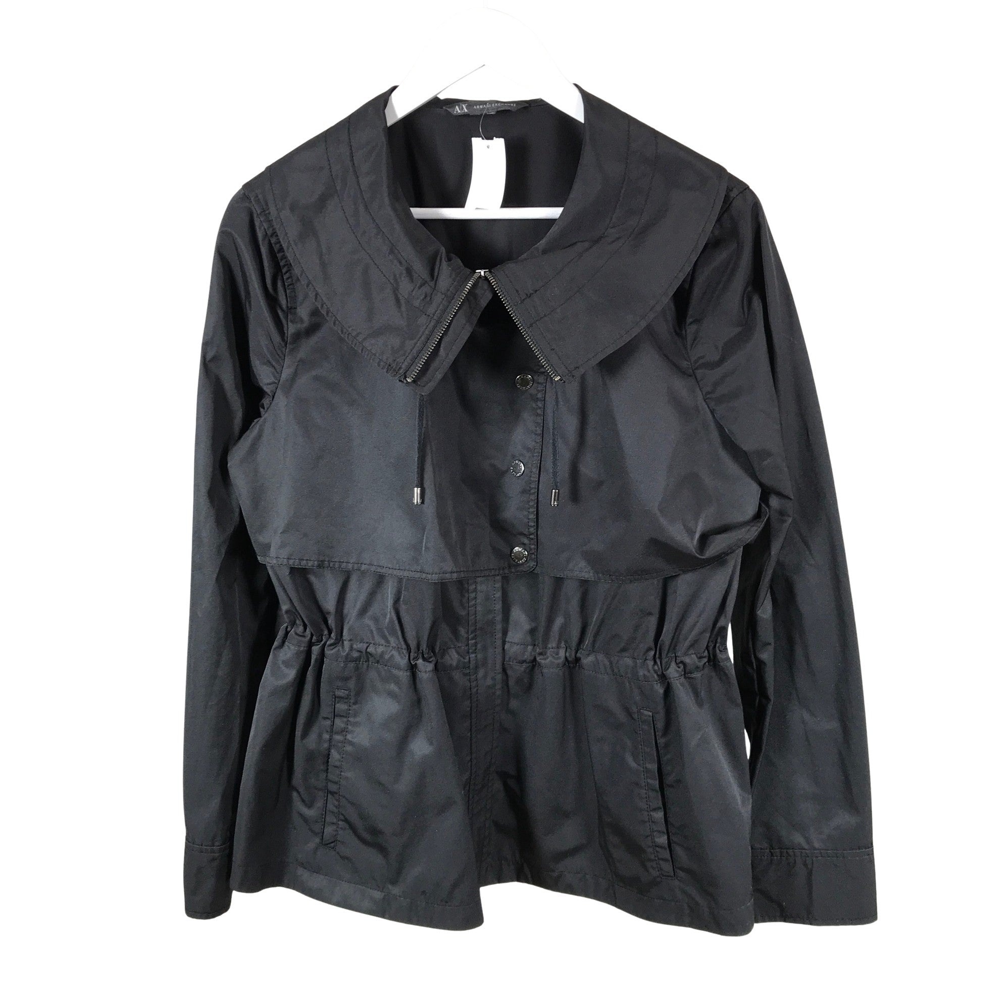 Women's Armani Exchange Trench coat, size 42 (Black) | Emmy