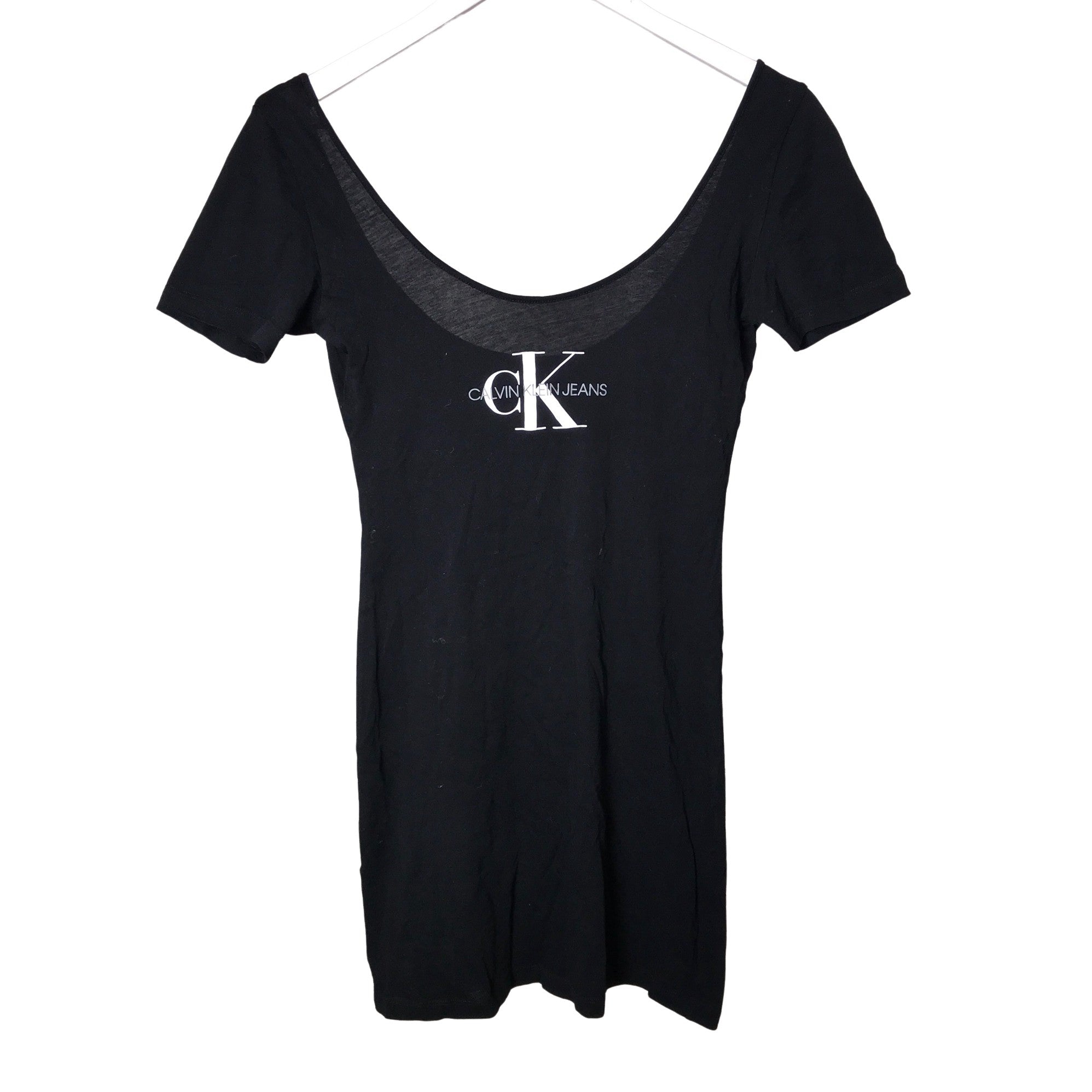 Women's Calvin Klein Tricot tunic, size 34 (Black) | Emmy