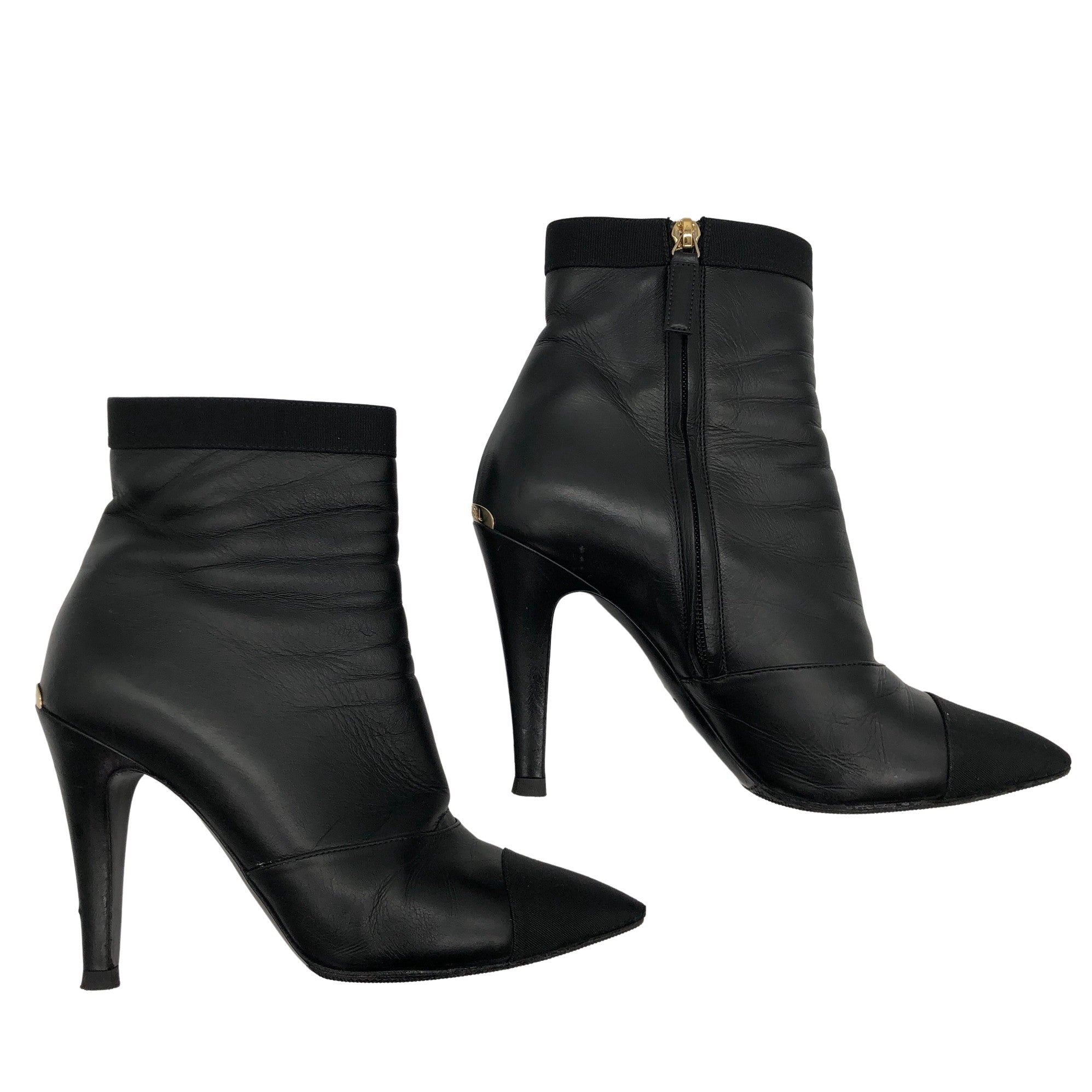 Women's Chanel Ankle boots, size 38 (Black) | Emmy