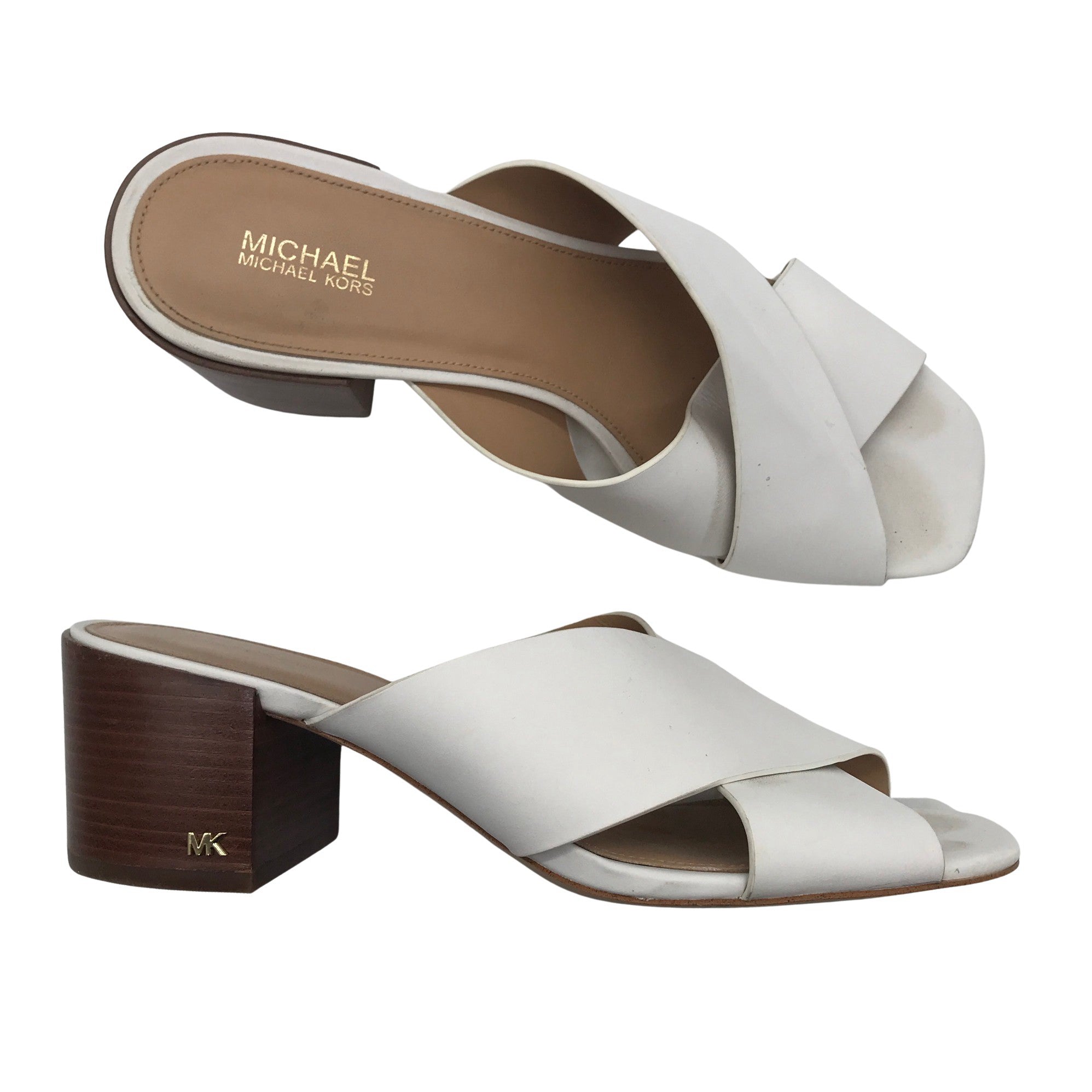 Women's Michael Kors Heeled sandals, size 39 (White) | Emmy