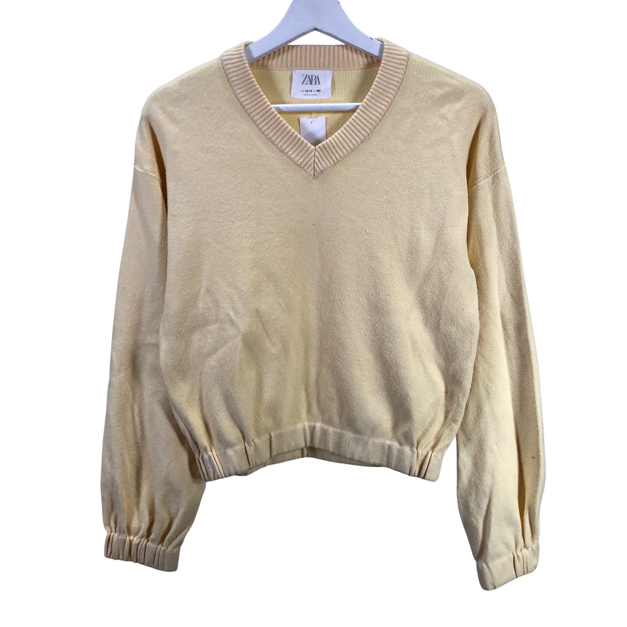 Susteen . inhoud Girls' Zara Sweater, size 158 - 164 (Yellow) | Emmy