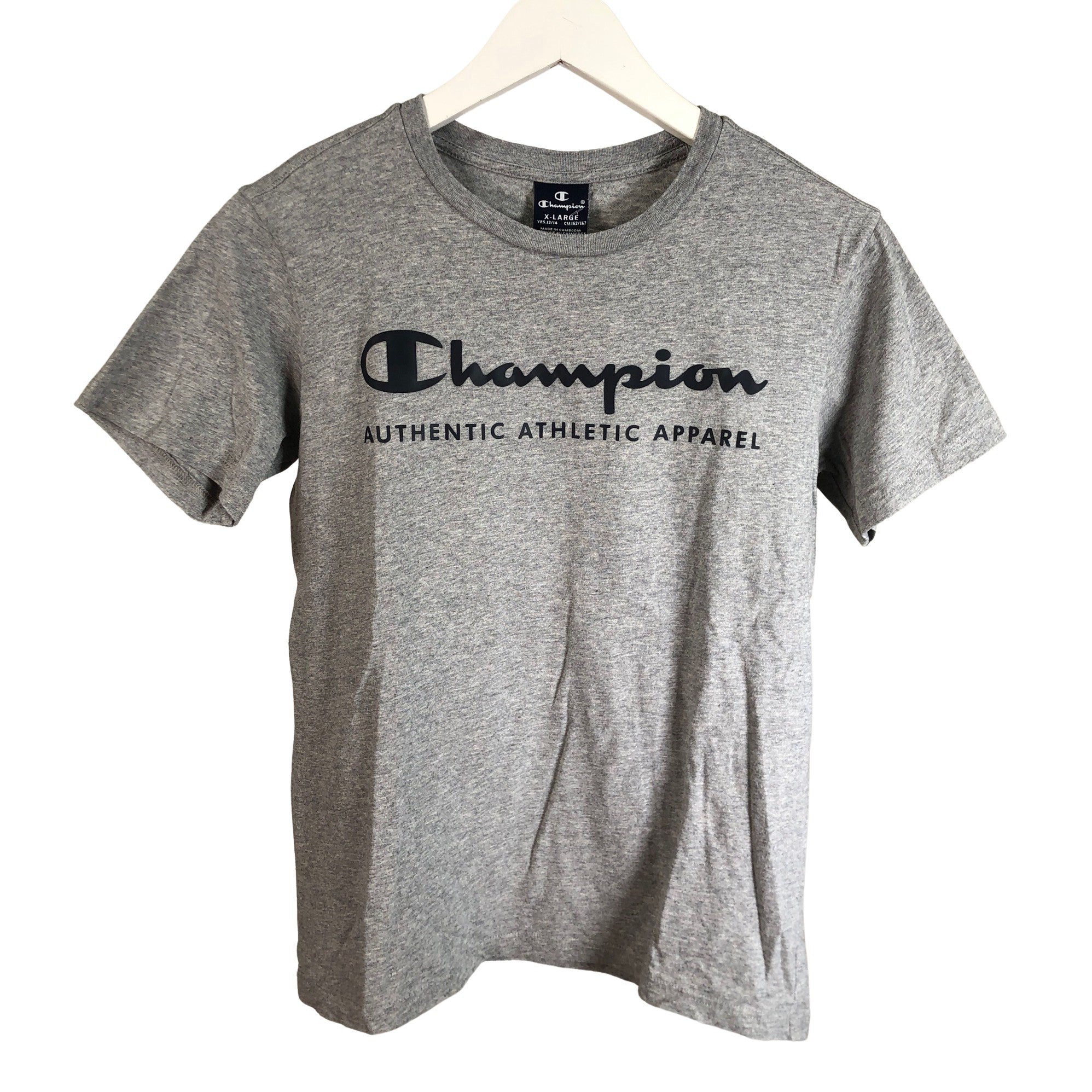 Unisex Champion T-shirt, size 158 164 (Grey) | Emmy