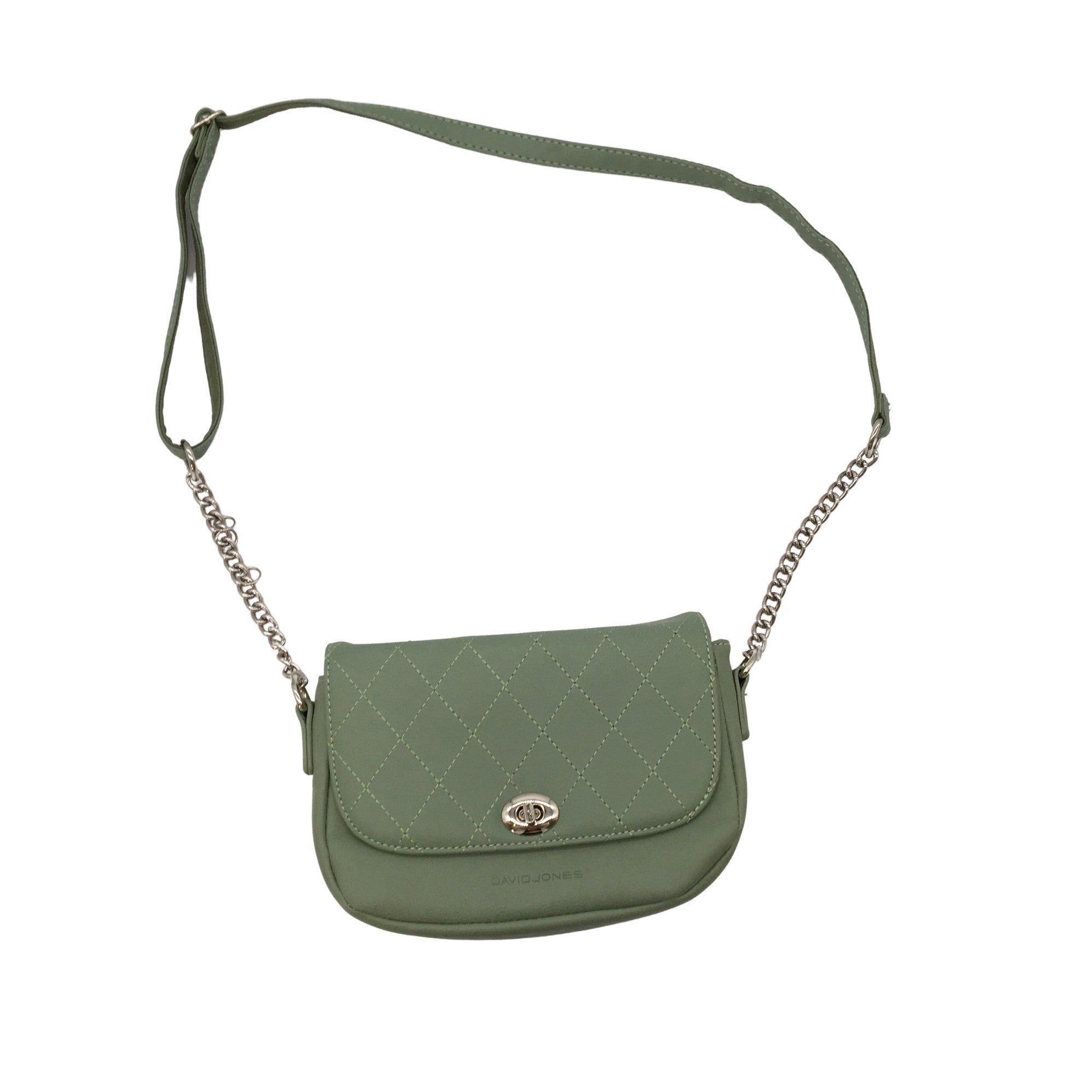 David Jones 5902-1 Green Tote Bag - Accessories from North Shoes UK