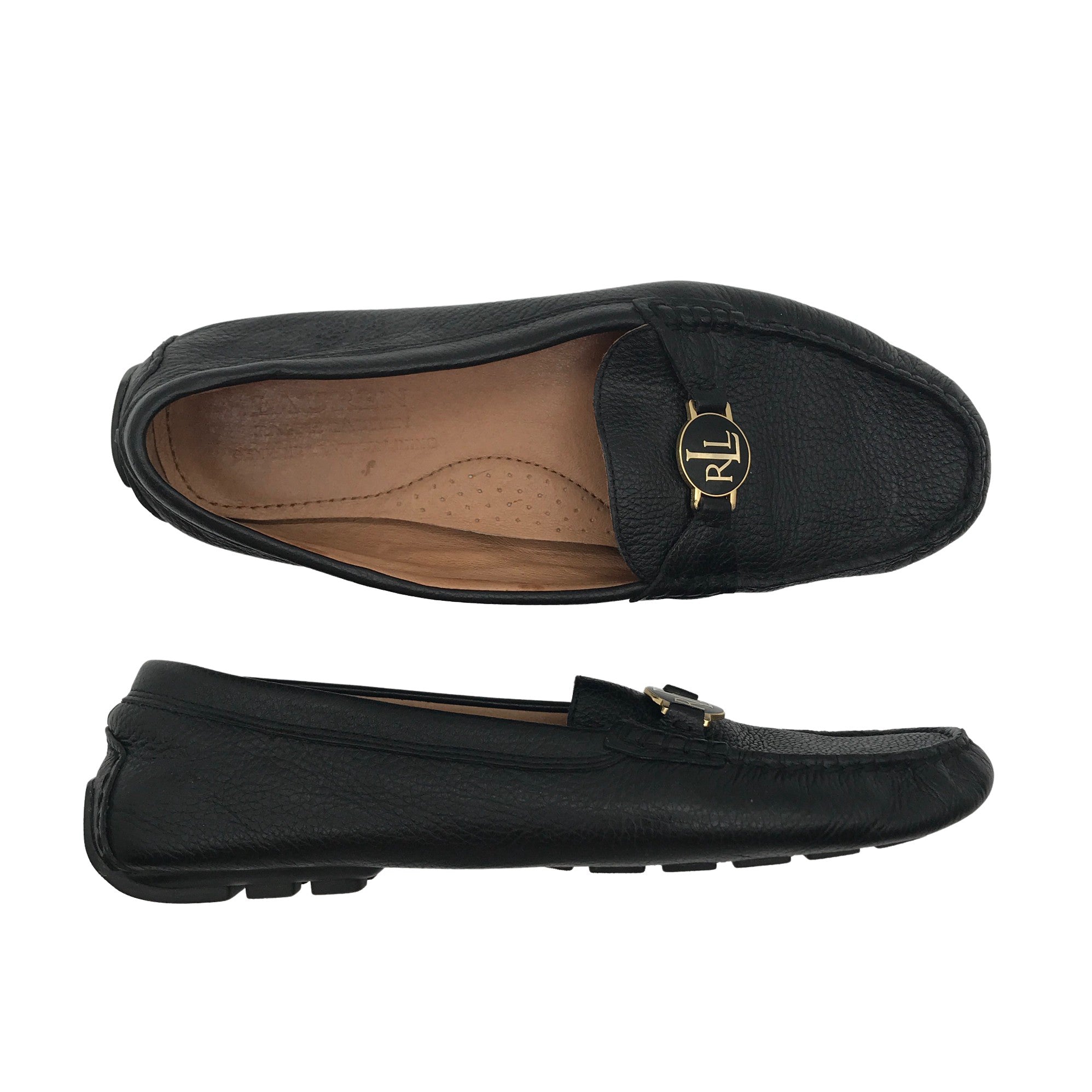 Women's Ralph Lauren Loafers, size 40 (Black) |