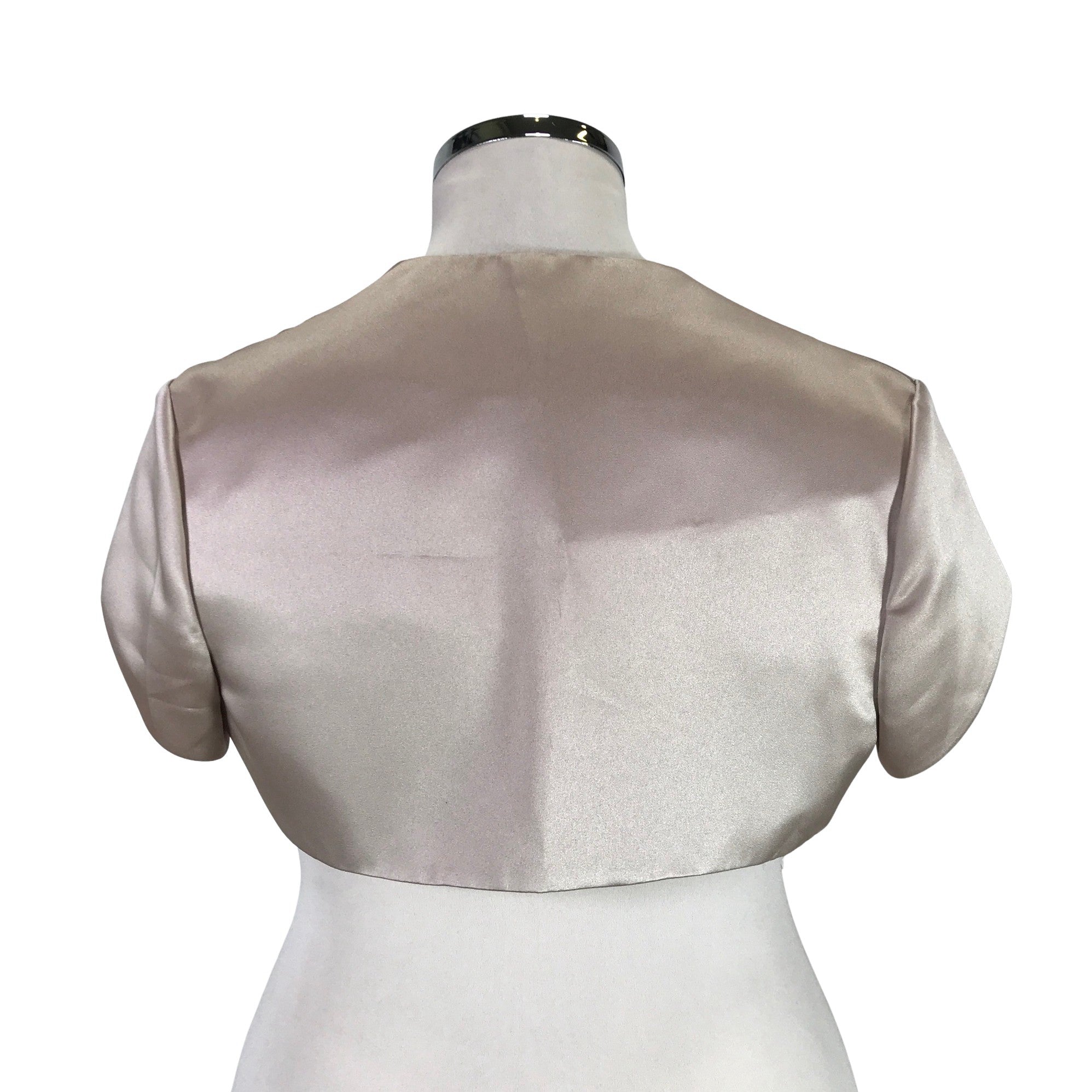 Silver satin clearance bolero jacket