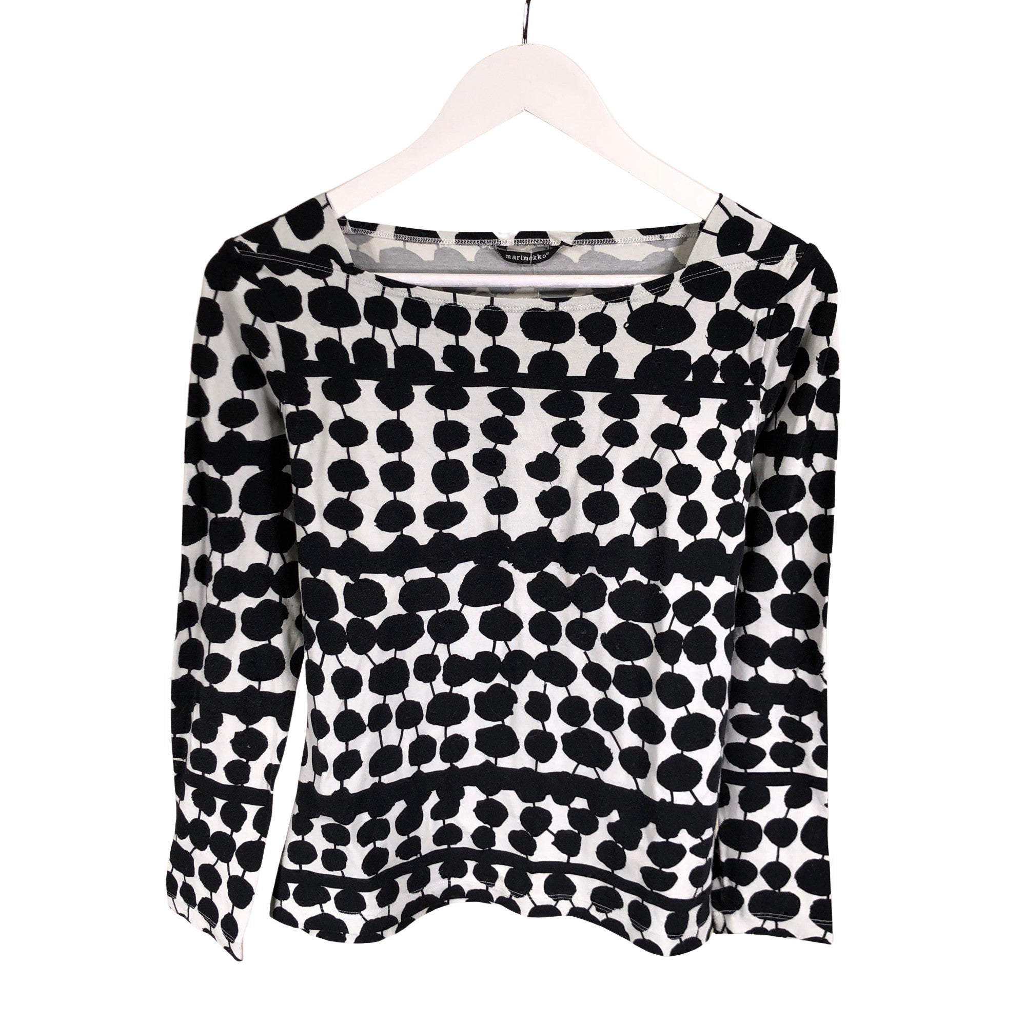 Women's Marimekko Tricot shirt, size 38 (Black) | Emmy