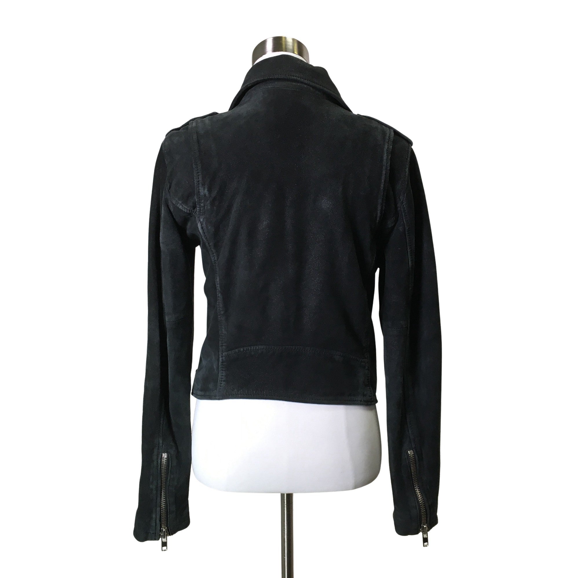 Women's Diesel Leather jacket, size 38 (Black) | Emmy
