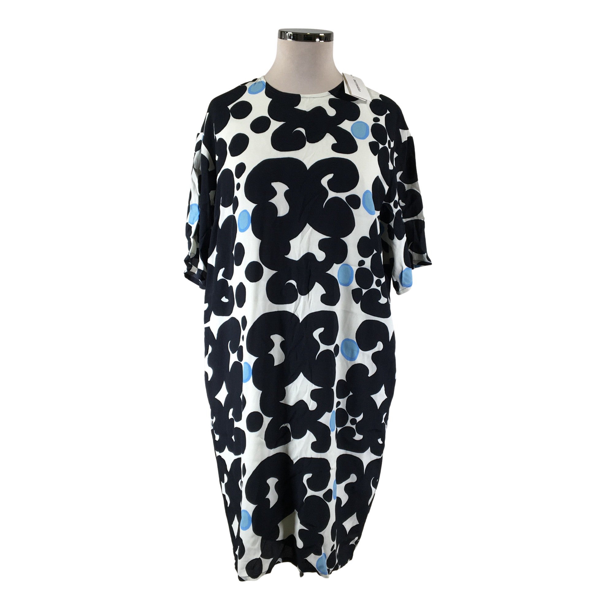 Women's Marimekko Schiffon dress, size 46 (Blue) | Emmy