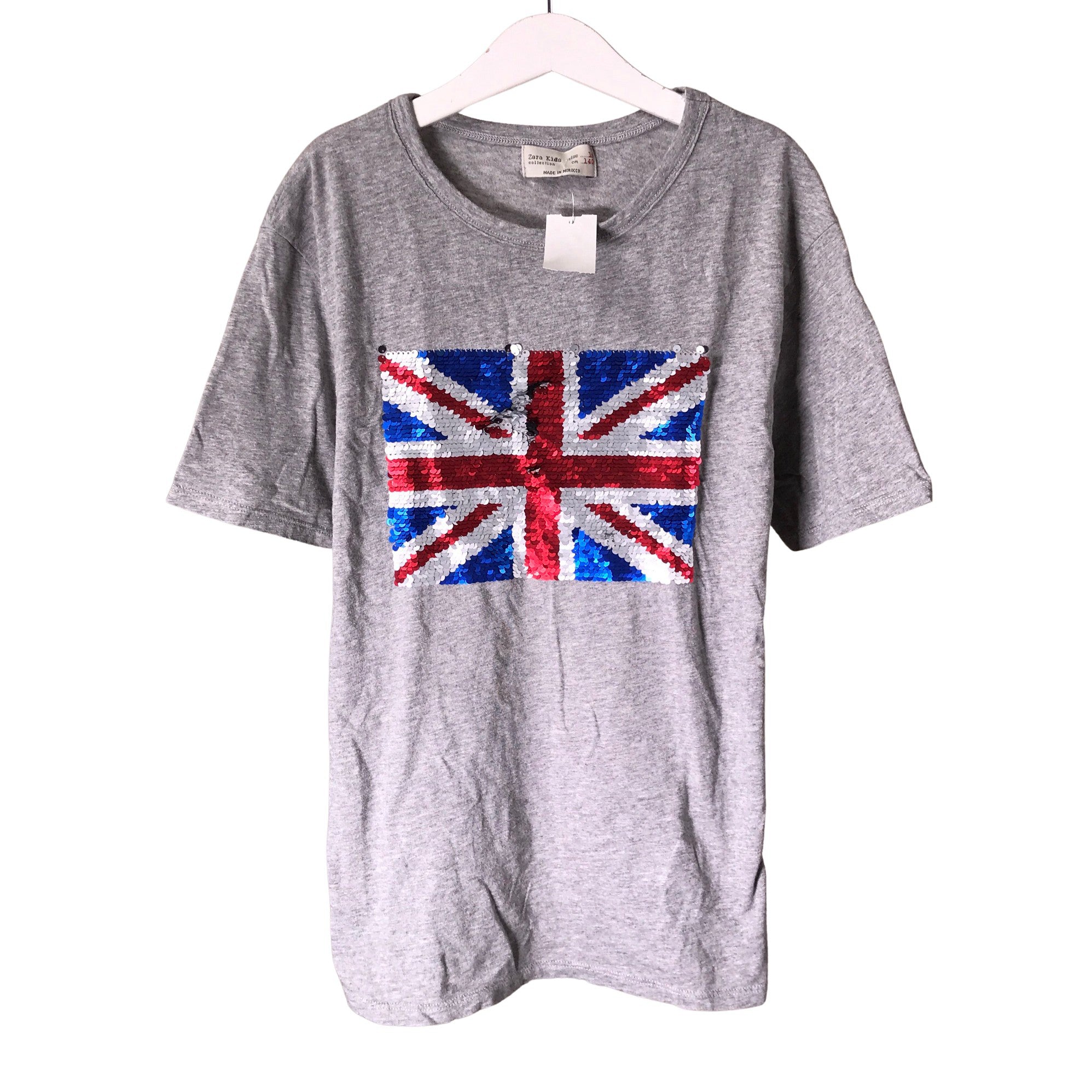 Unisex Zara T-shirt, size 134 - 140 (Grey) | Emmy