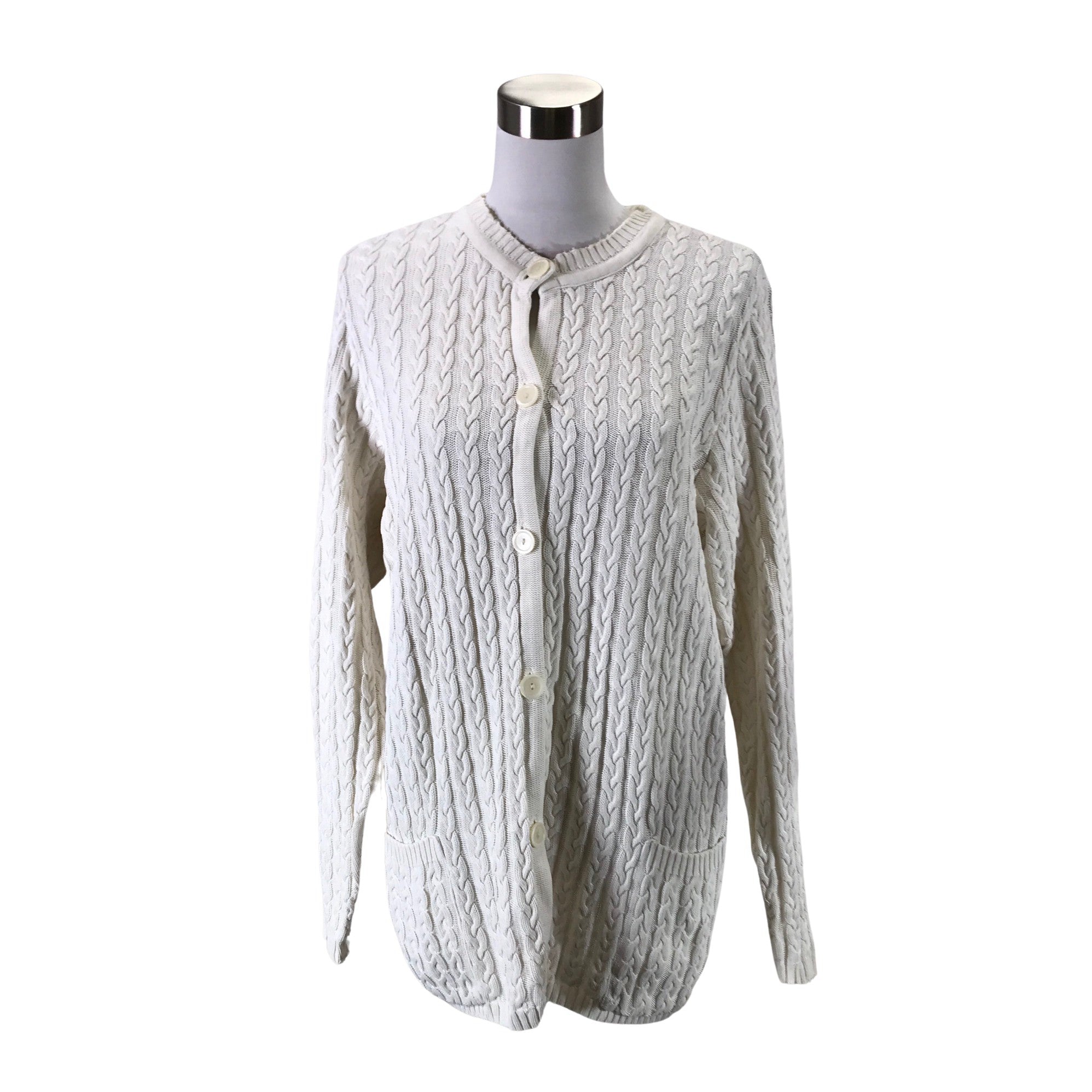 Women's Anne Linnonmaa Cardigan, size 42 (Naturaalne valge) | Emmy