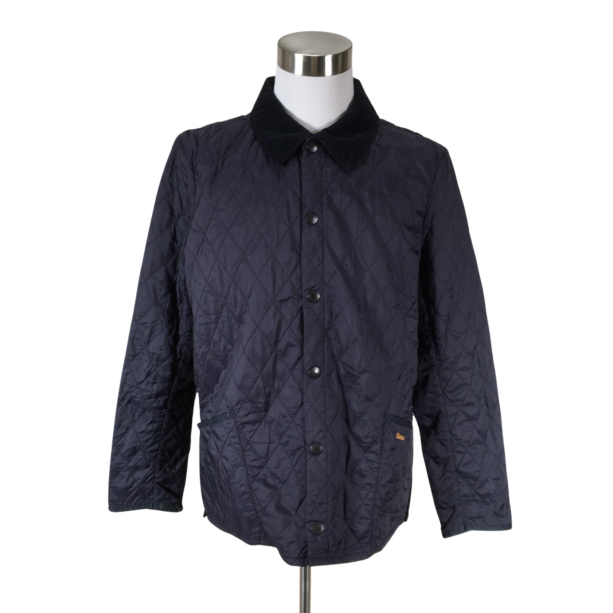Men's Barbour Quilted jacket, size L (Blue) | Emmy