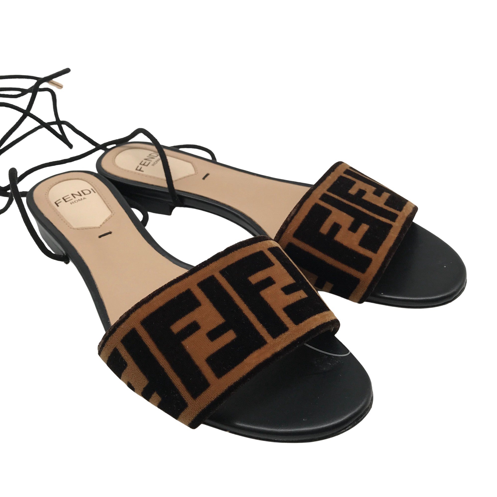 ler Pludselig nedstigning Sportsmand Women's Fendi Sandals, size 38 (Brown) | Emmy