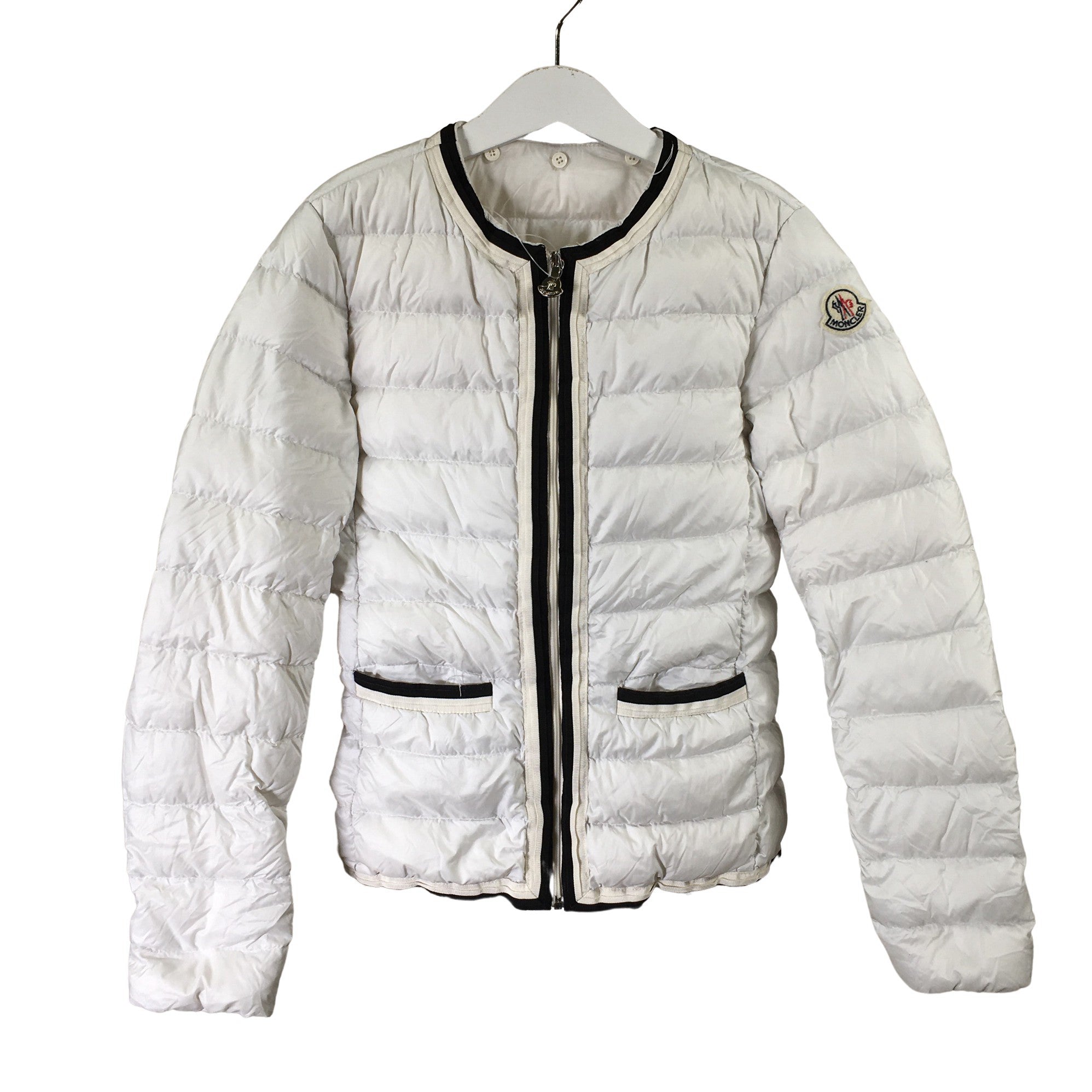 Girls' Moncler Light down jacket, size 146 - 152 (White) | Emmy
