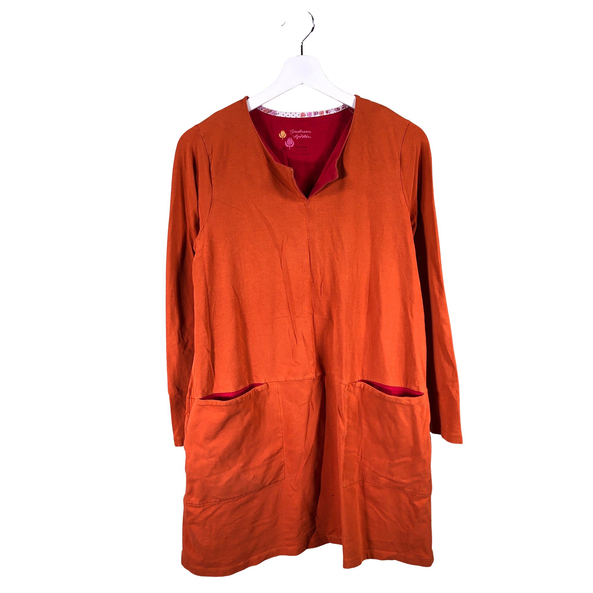 Women's Gudrun Sjöden Tricot tunic, size 38 (Orange) | Emmy