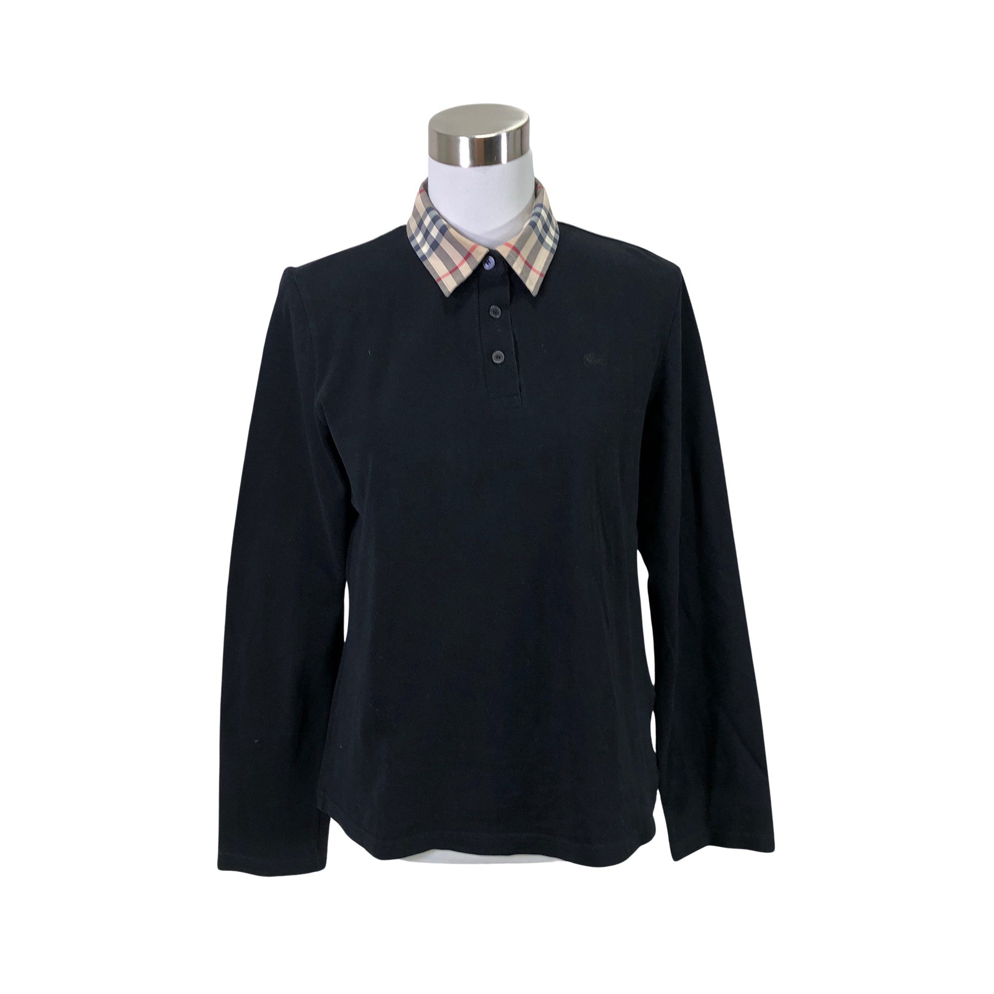 Women's Burberry Polo shirt, size 40 (Black) | Emmy